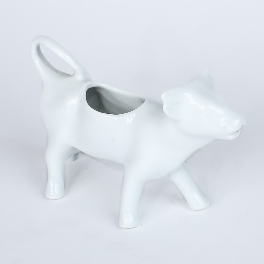 Apilco Porcelain Cow Shaped Creamer