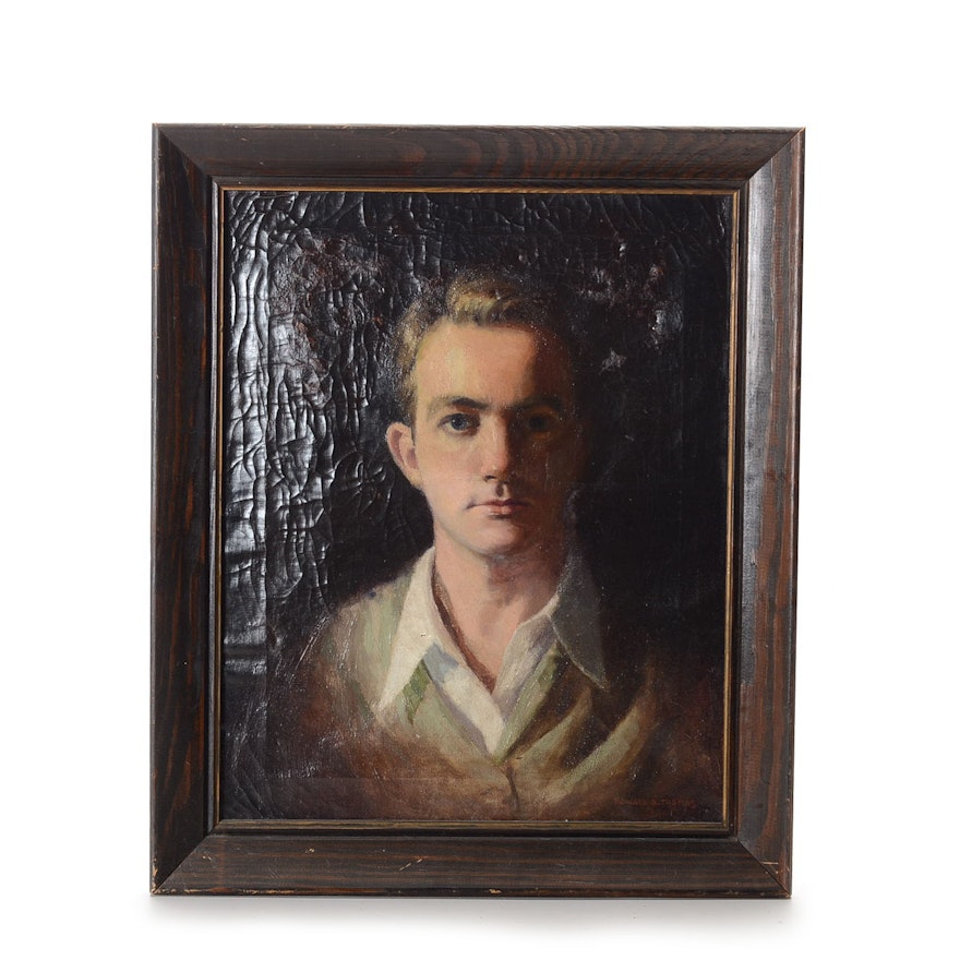 Howard Ormsby Thomas Original Oil on Canvas Portrait