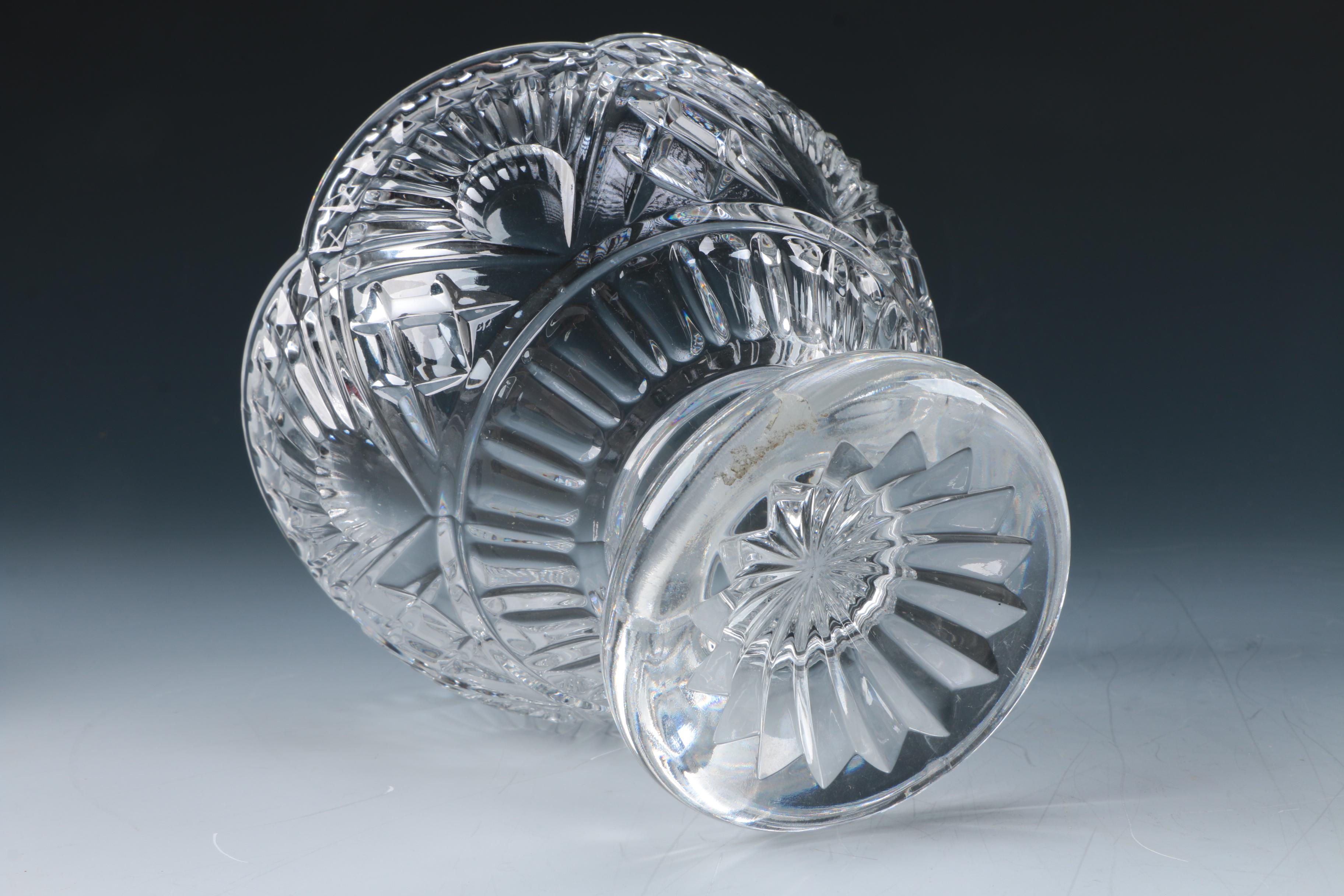 Selection of Cut Crystal Lidded Dishes