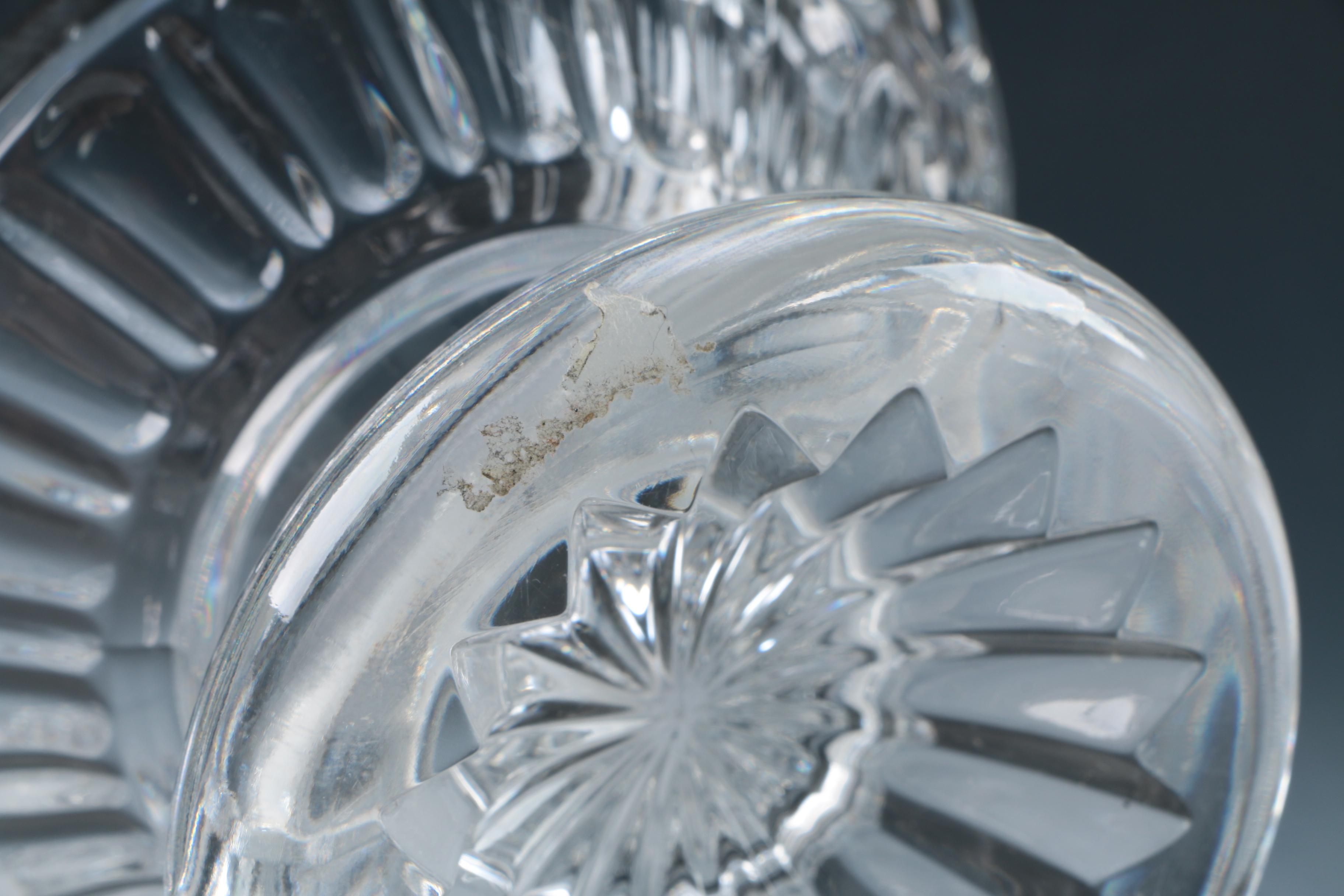 Selection of Cut Crystal Lidded Dishes