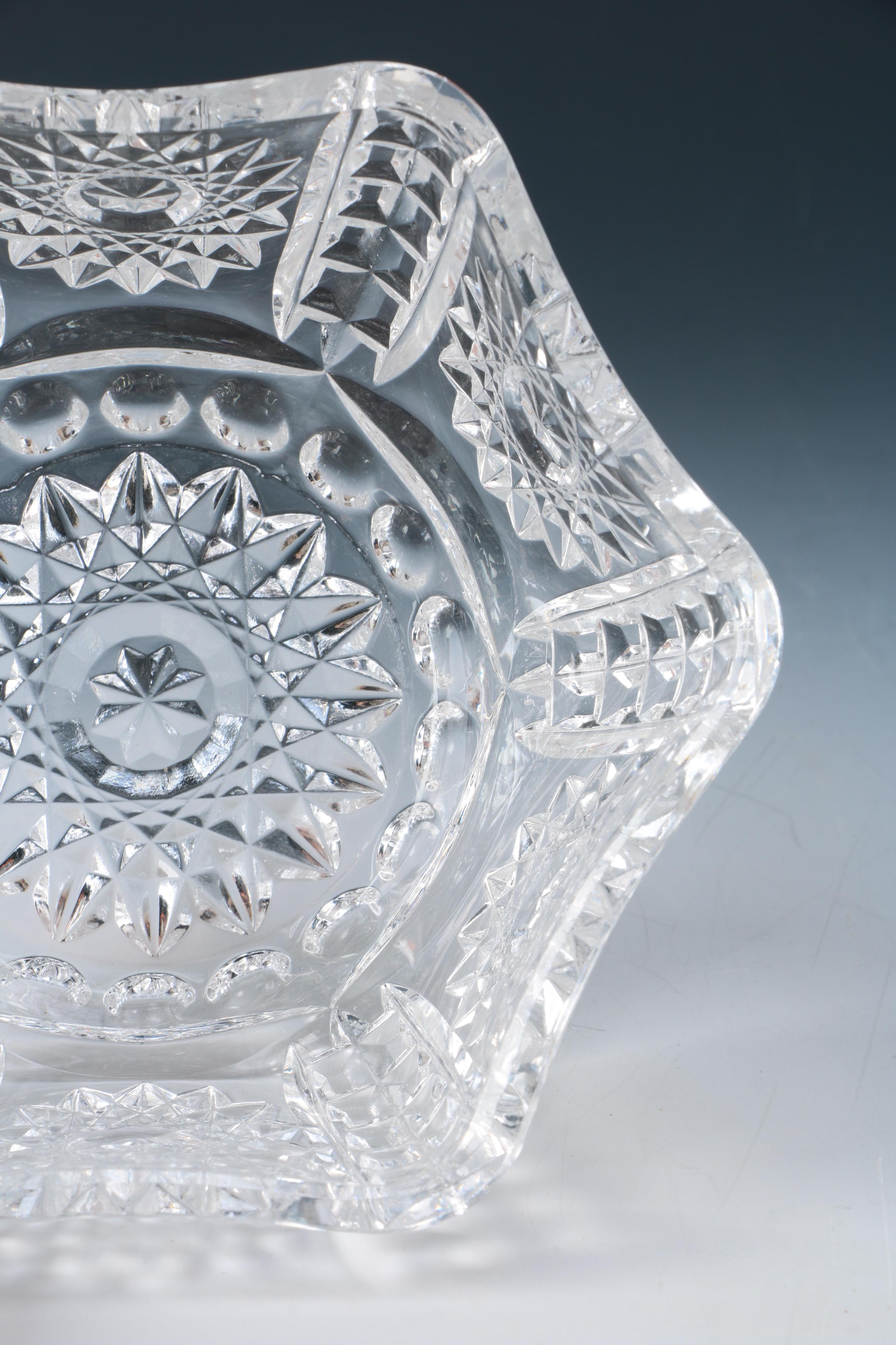 Selection of Cut Crystal Lidded Dishes
