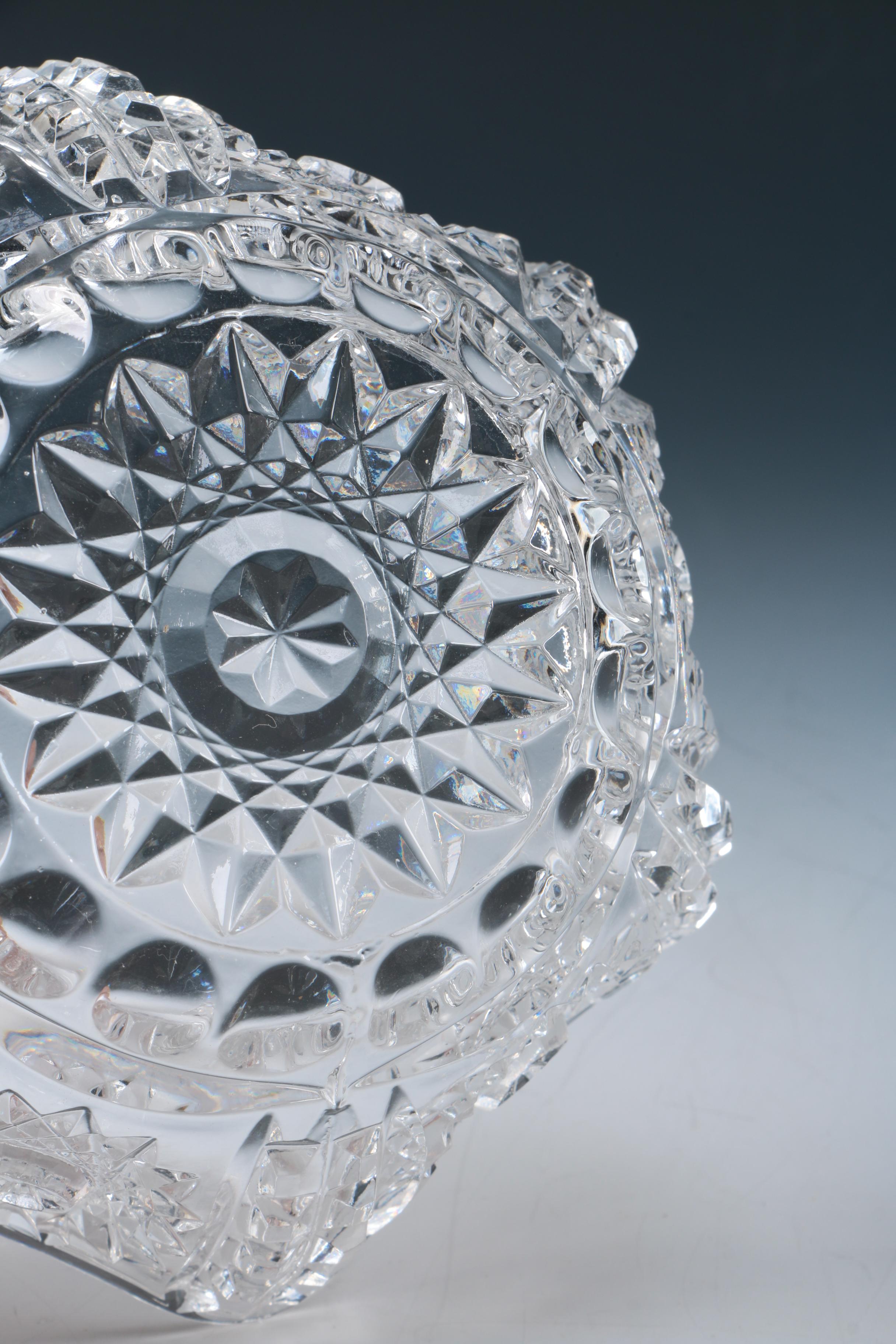 Selection of Cut Crystal Lidded Dishes