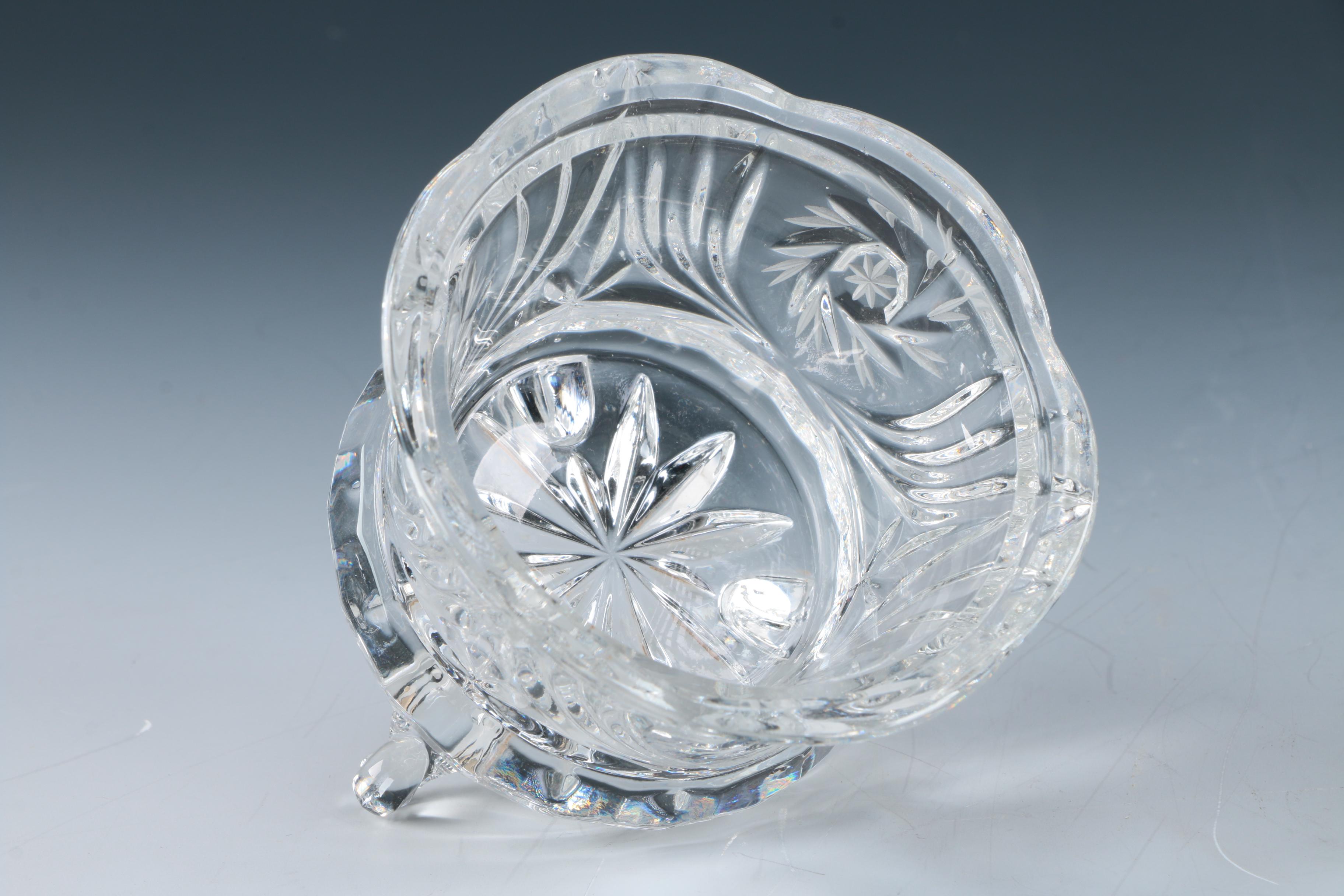 Selection of Cut Crystal Lidded Dishes