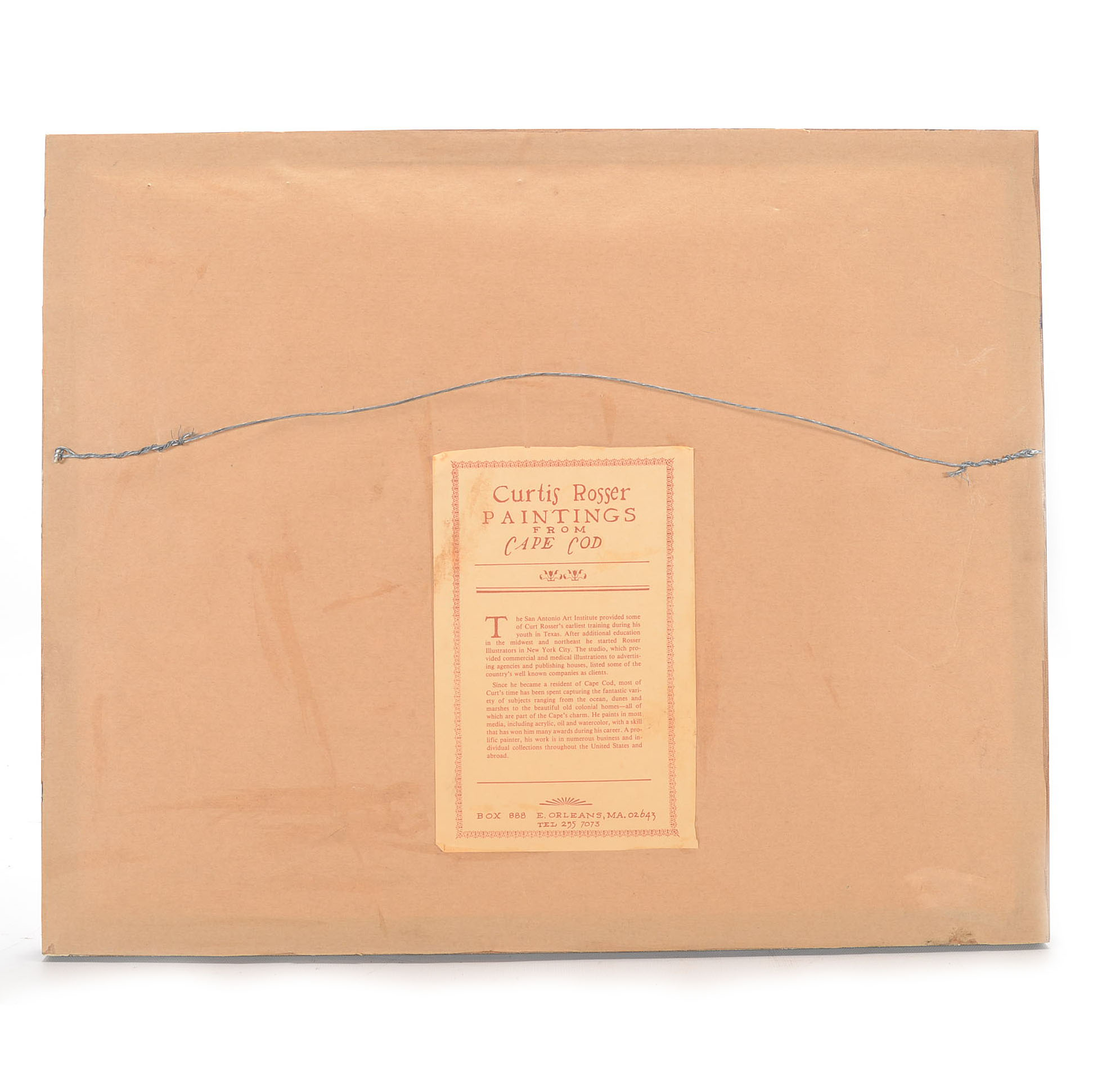 Curtis Rosser Watercolor of Figures on the Beach