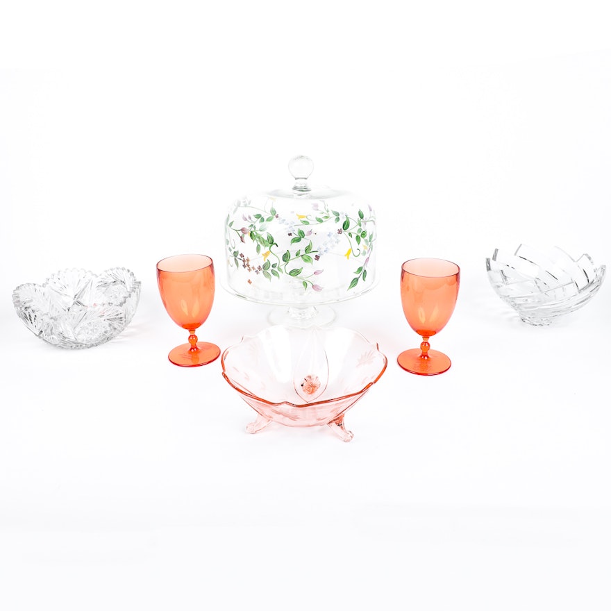 Assorted Decorative Serving Pieces