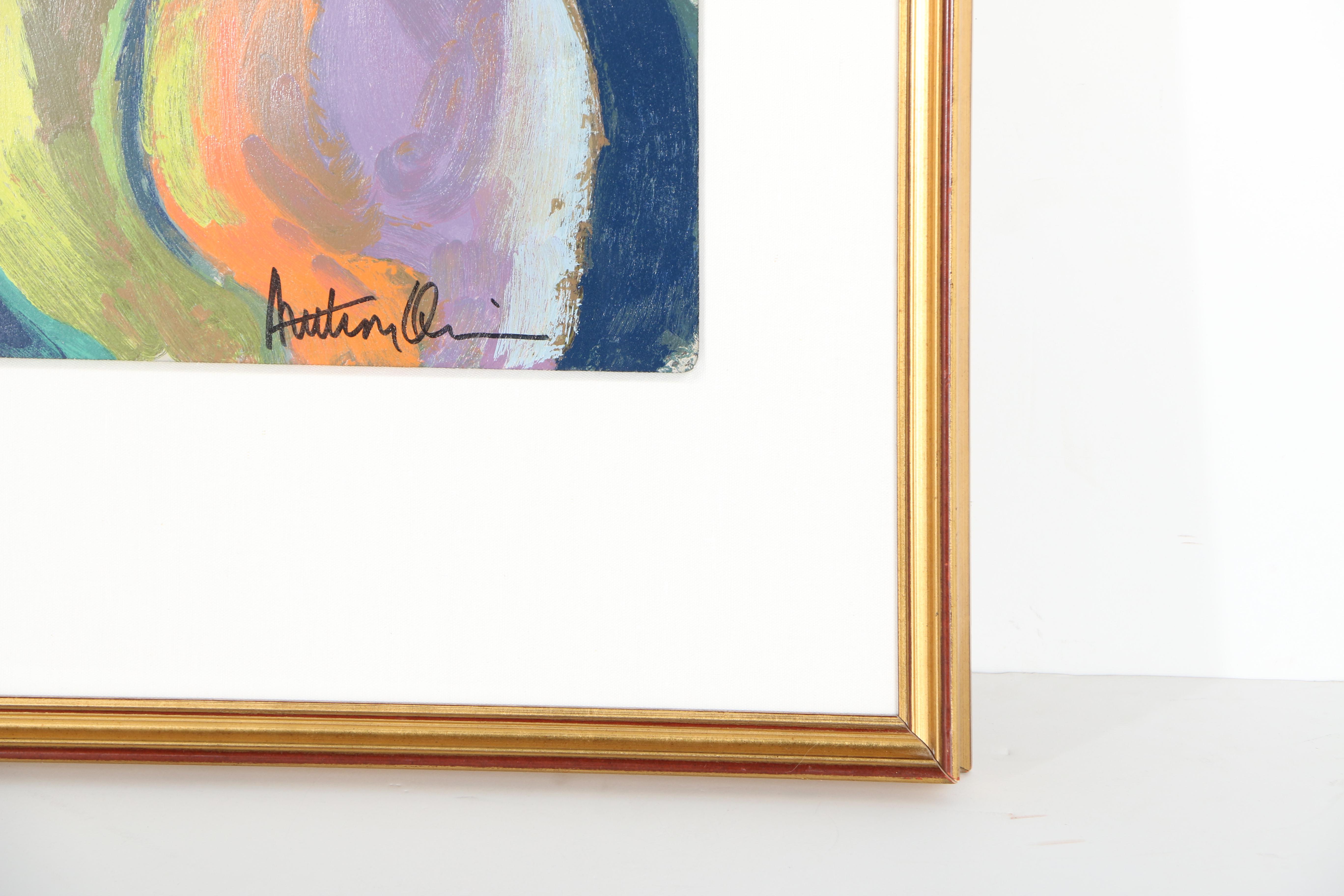 Anthony Quinn Signed Limited Edition Mixed Media Serigraph on Paper