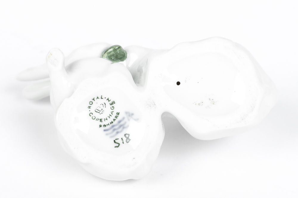 Vintage Royal Copenhagen Ceramic White Rabbit