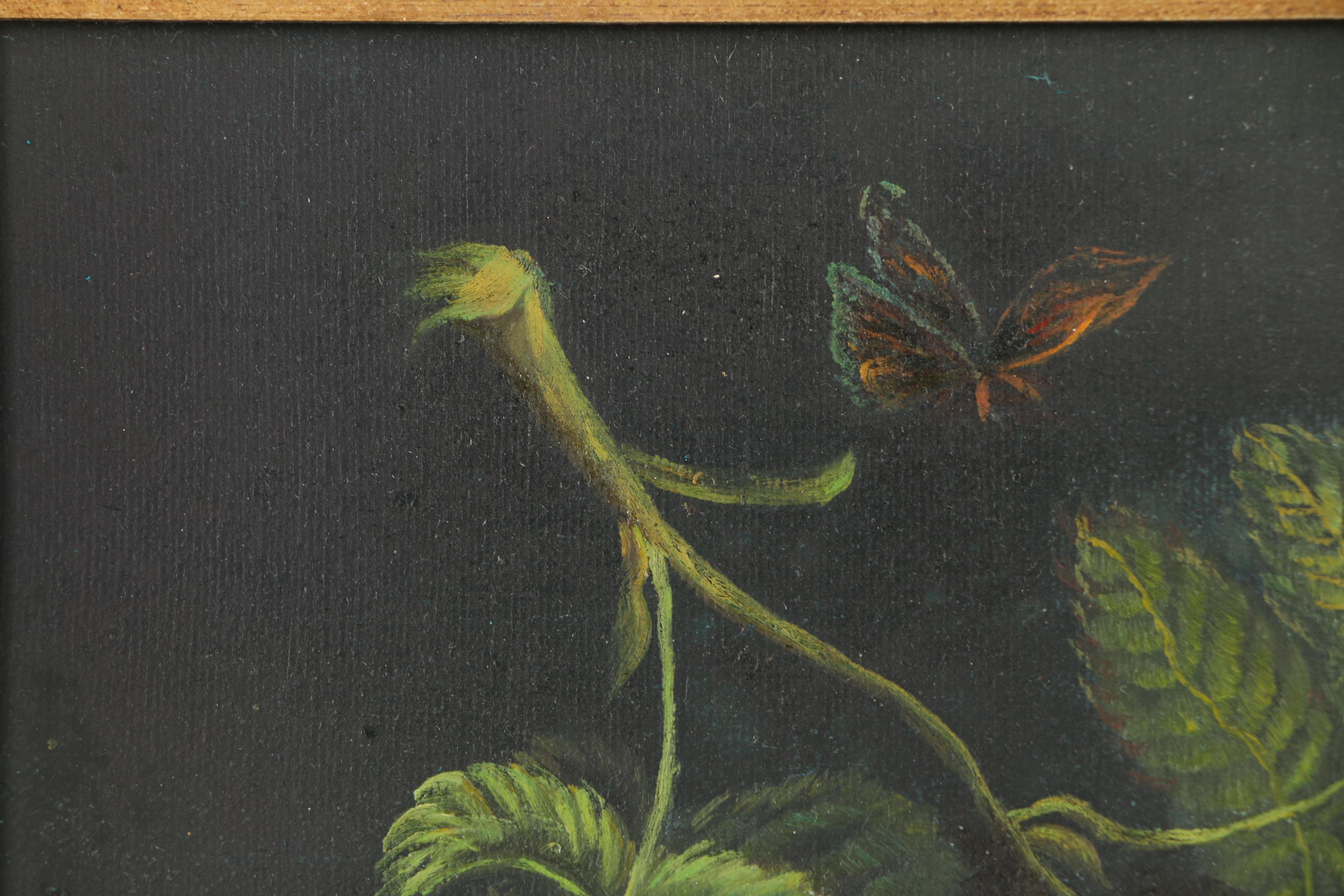 Oil Painting on Canvas of Pink Roses