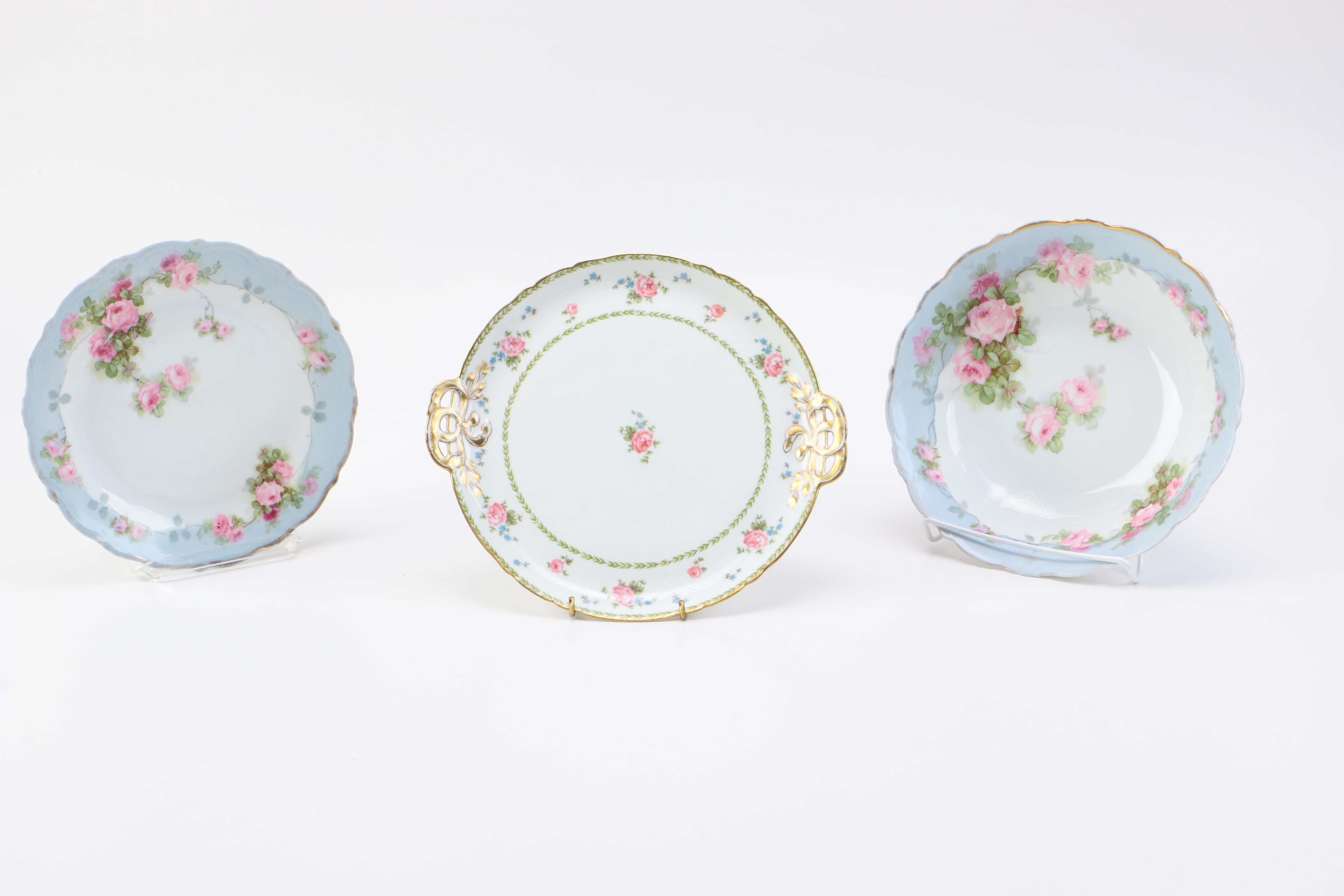 Vintage Sifter, Porcelain Plates and More