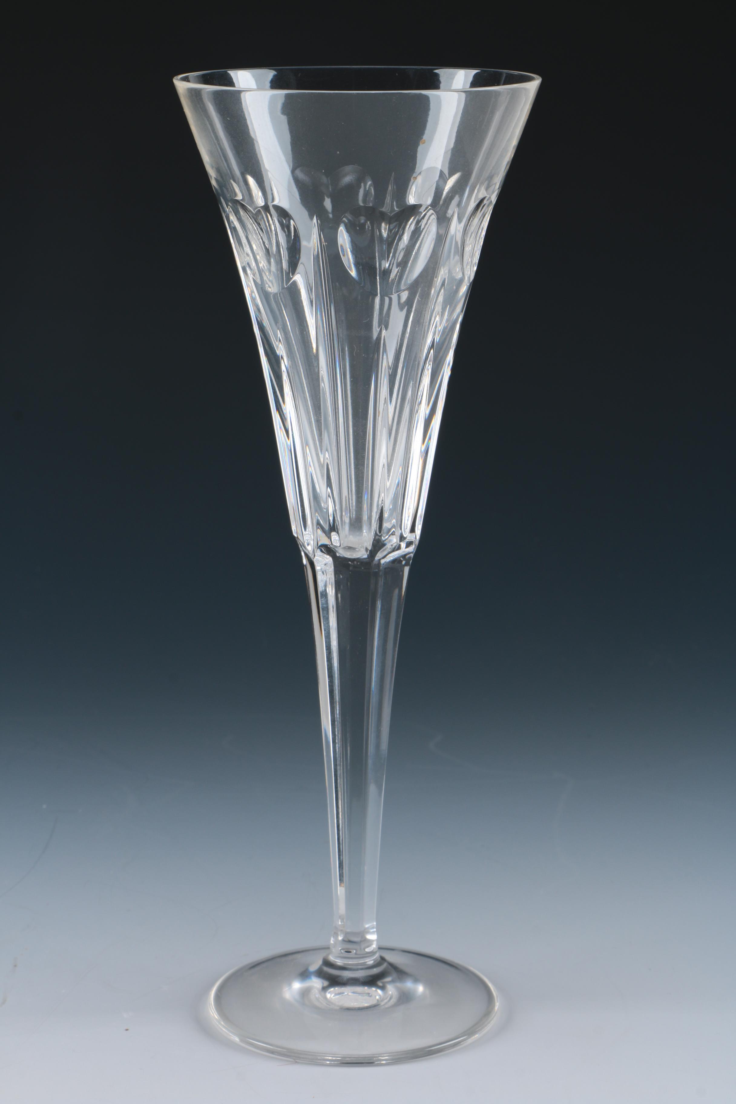 Pair of Waterford Crystal "Millennium Series; Love" Champagne Flutes