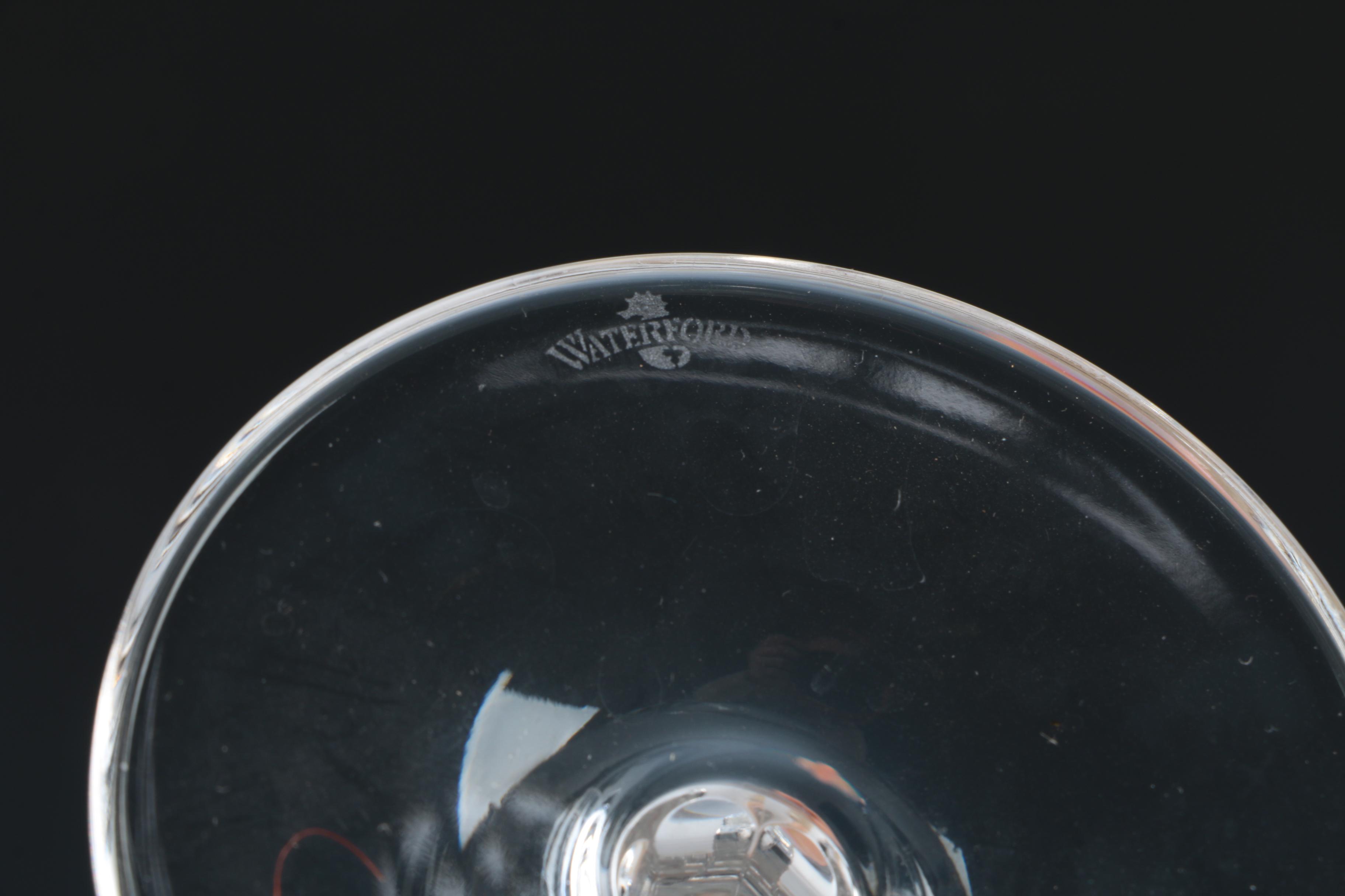 Pair of Waterford "Millennium Series" Fluted Crystal Champagne Glasses