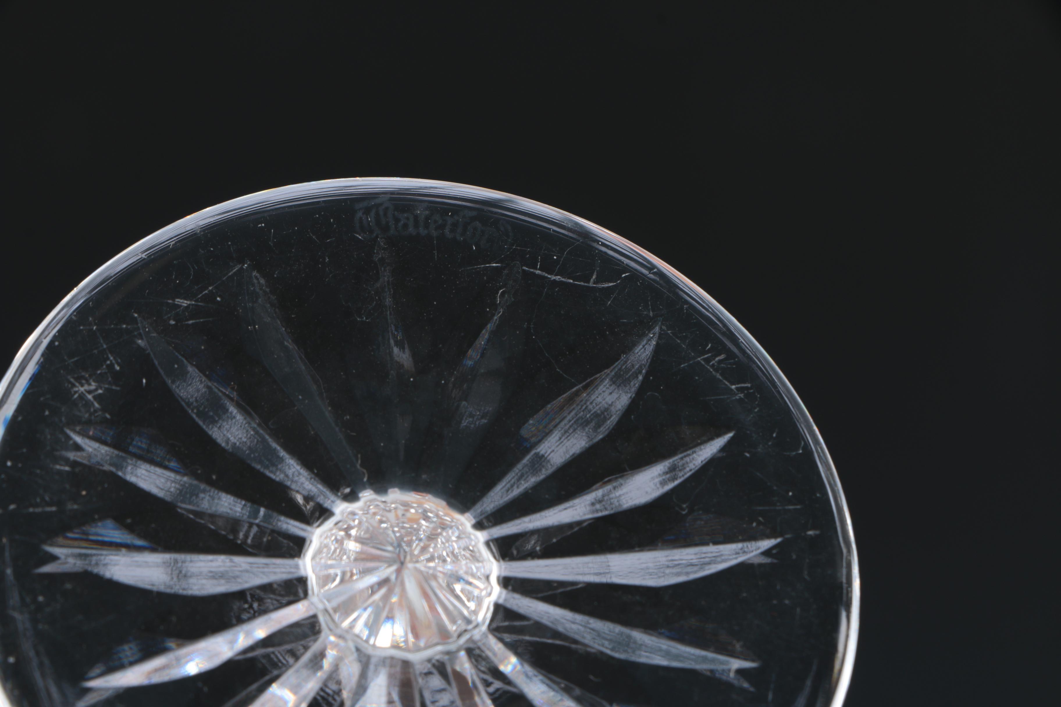 Set of Waterford Crystal "Lismore" Champagne Flutes