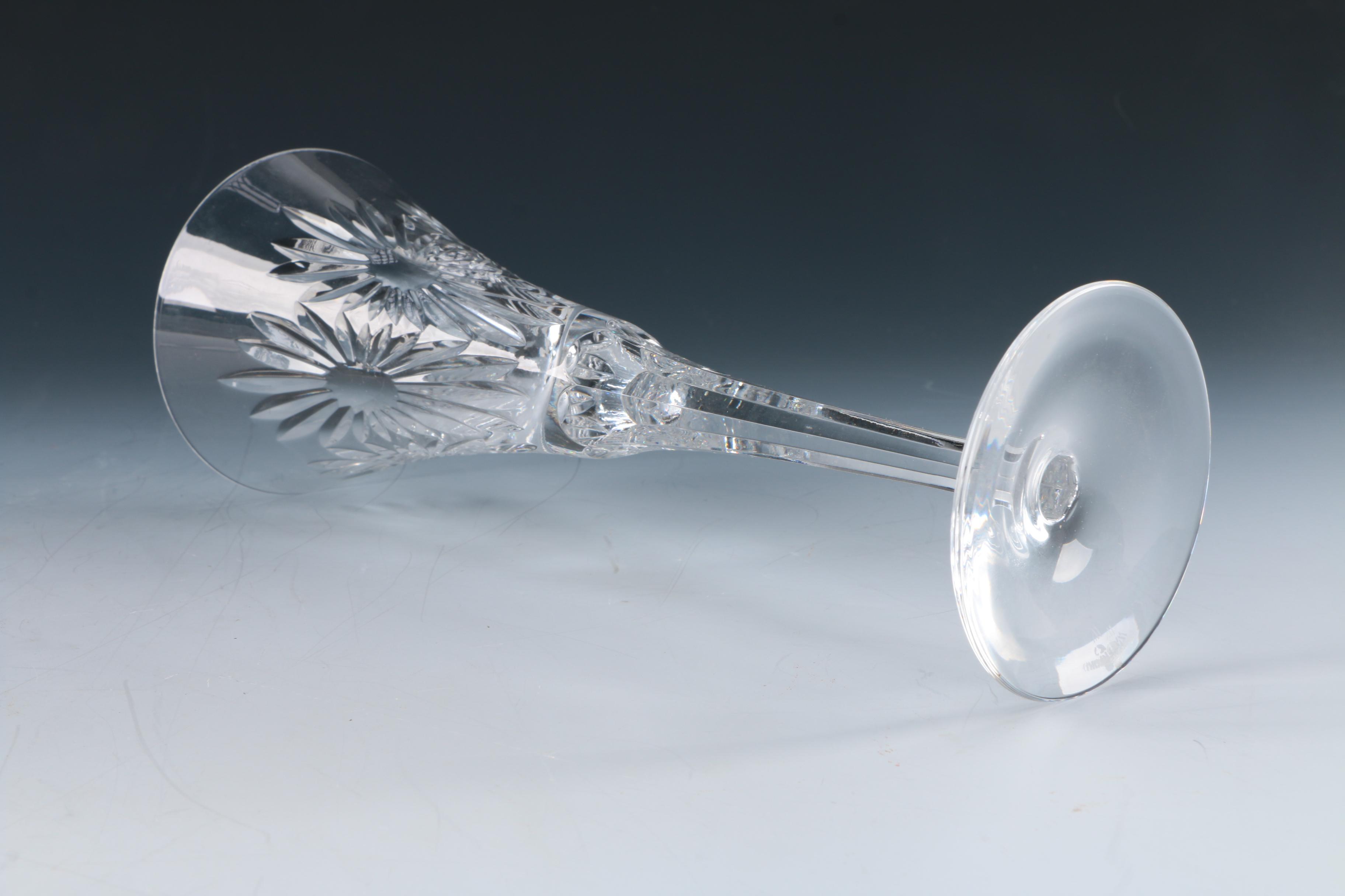 Waterford Crystal "Millennium Series; Health" Champagne Flutes