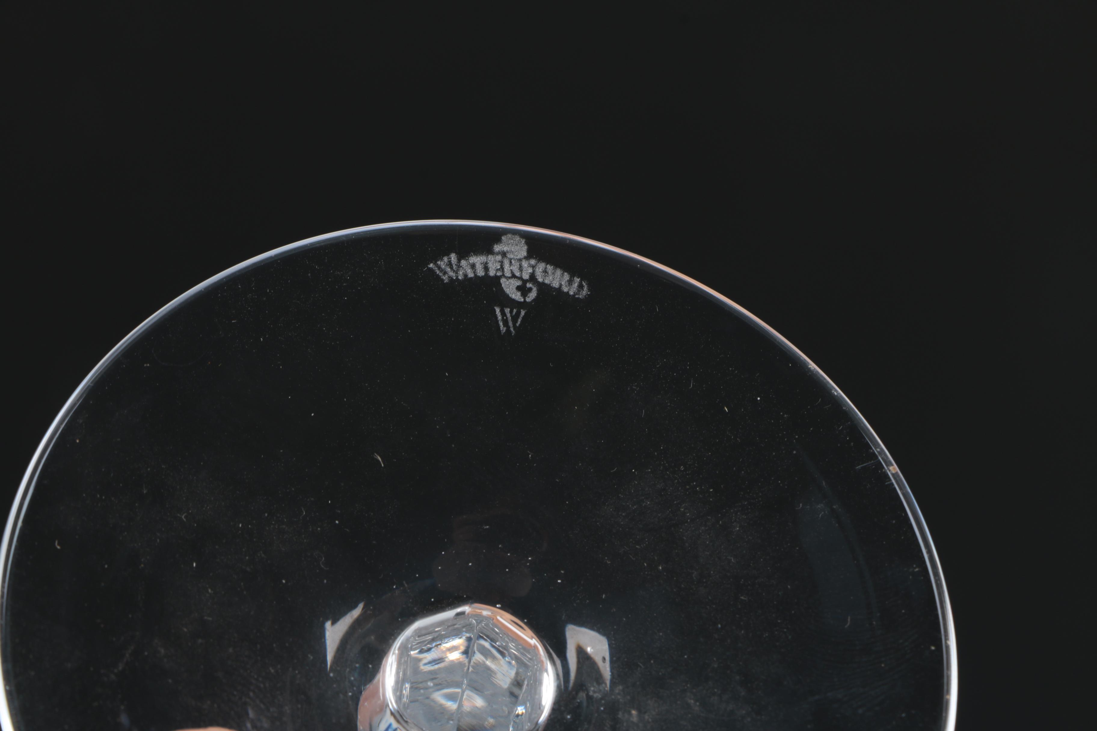 Waterford Crystal "Millennium Series; Health" Champagne Flutes