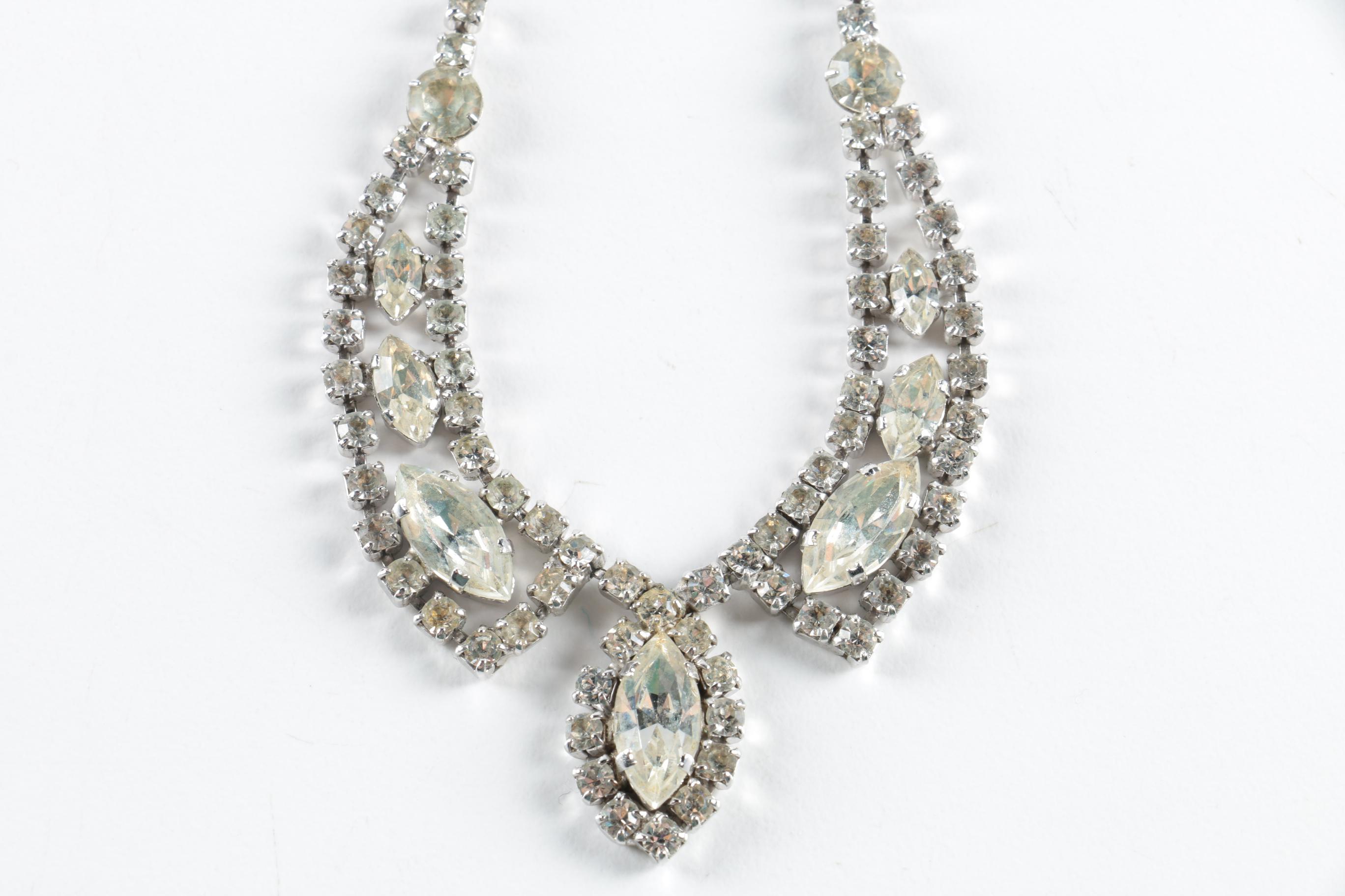 Vintage Rhinestone Jewelry Including Ciner