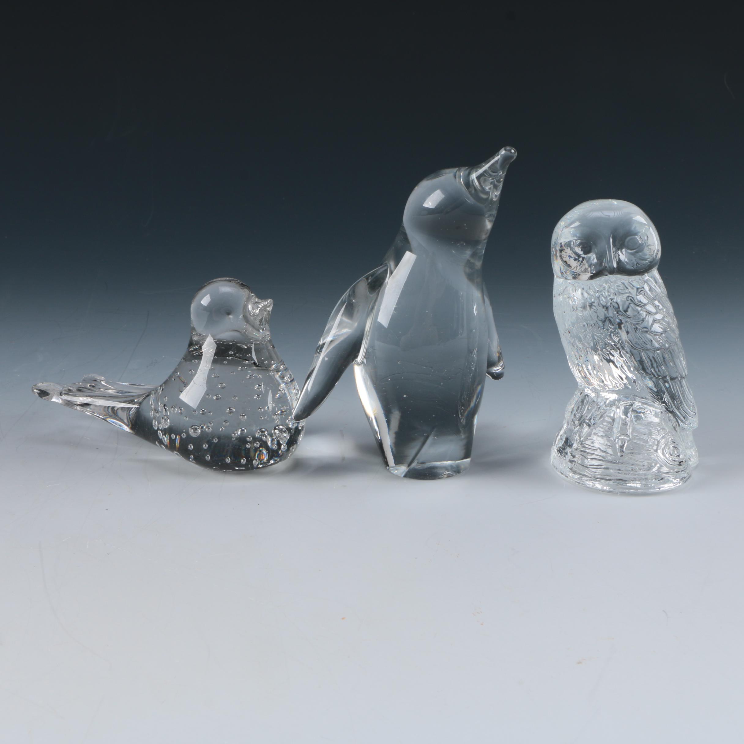 Crystal Bird Figurines