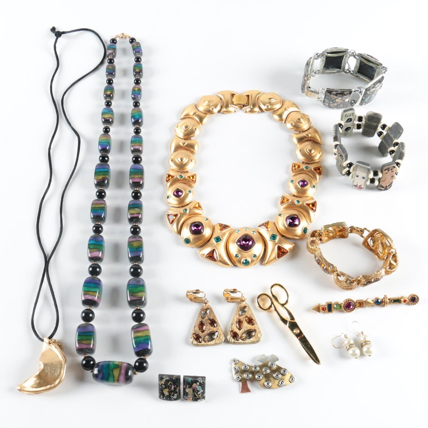 Circa 1980 Jewelry Including Napier