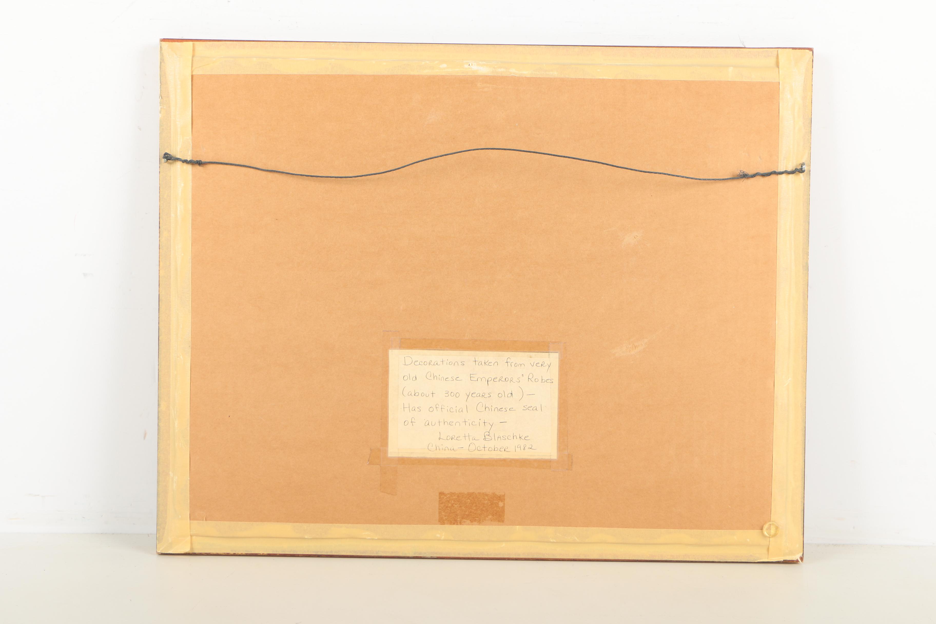 Chinese Silk Embroidered Decorations