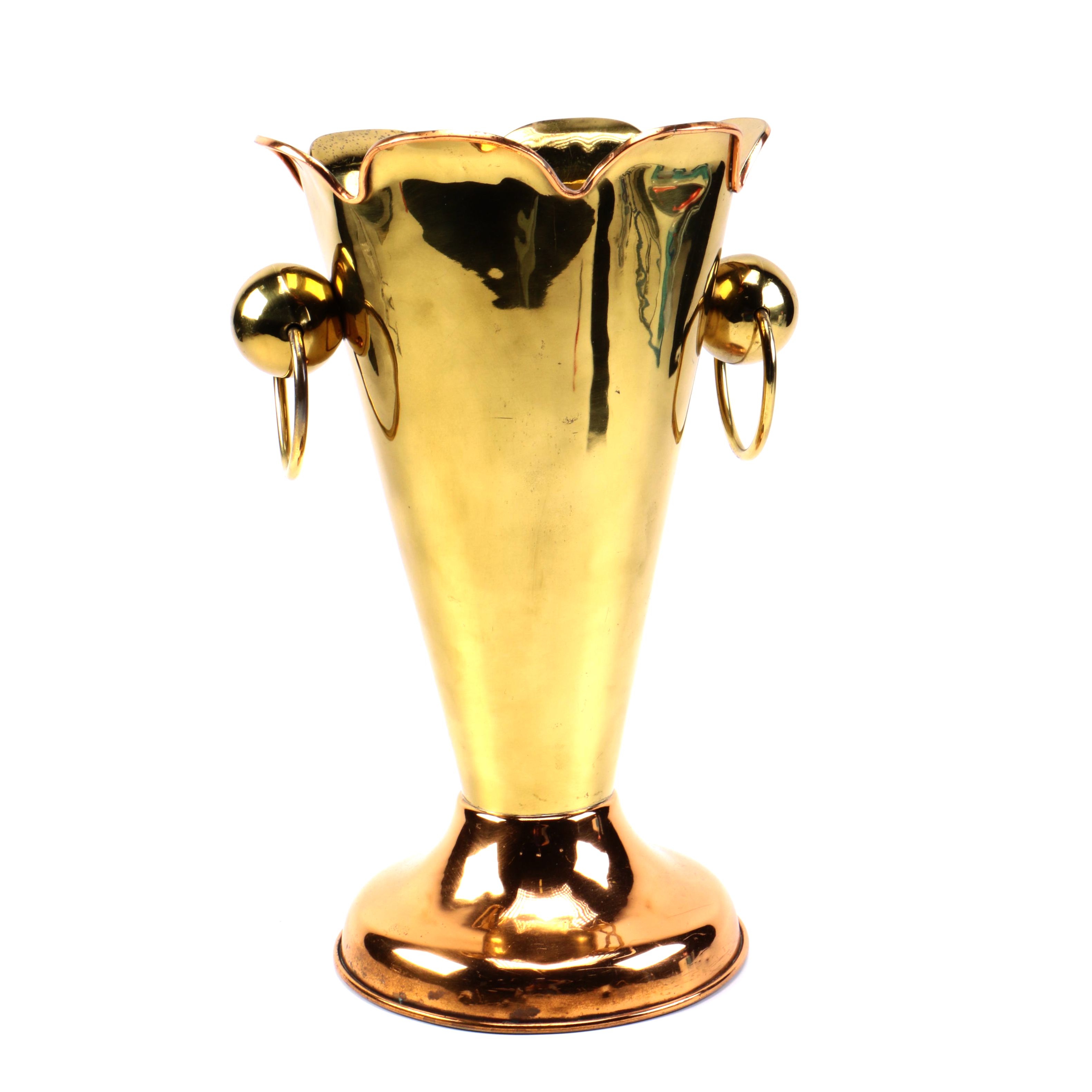 Copper Tone Umbrella Holder