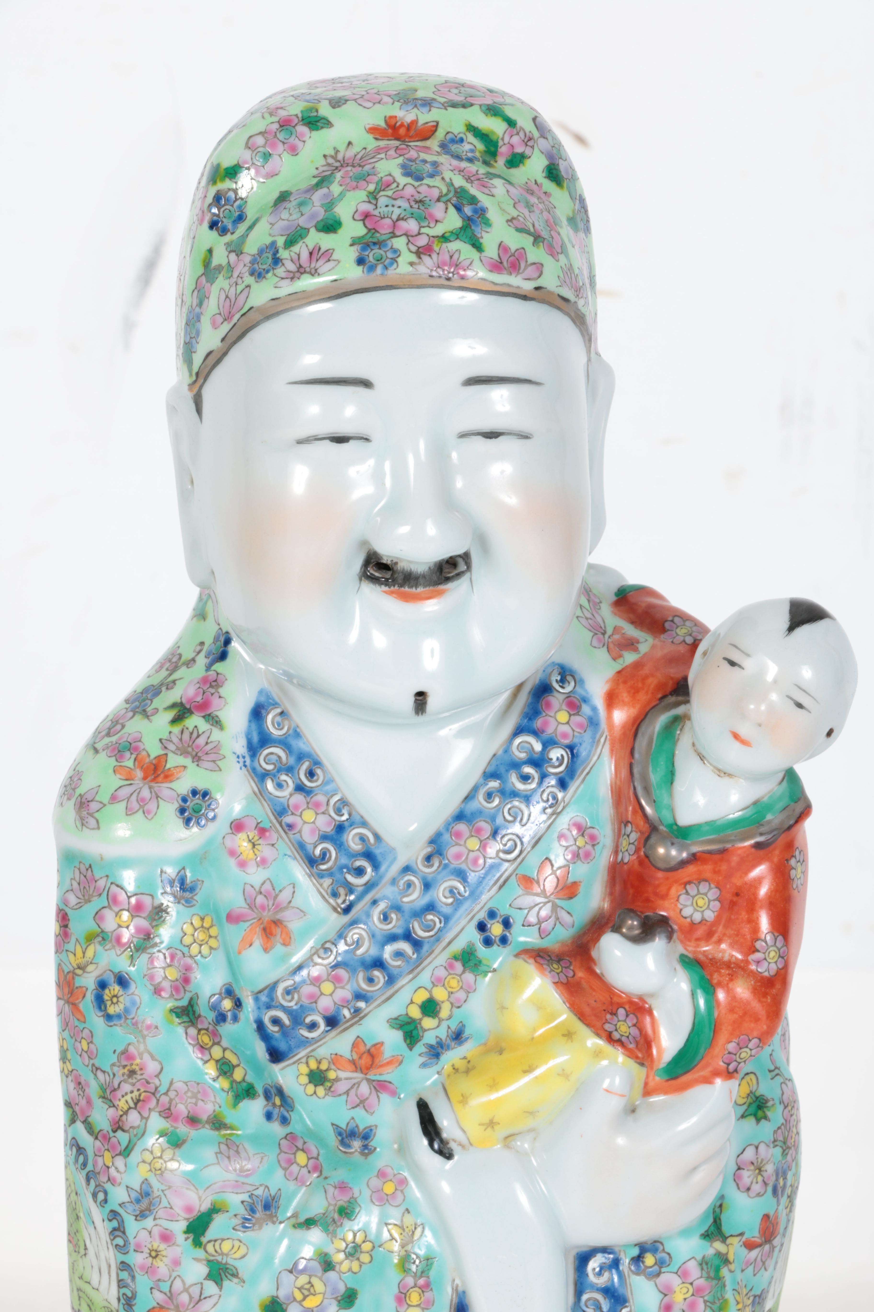 Ceramic Chinese Figurine of the God of Status