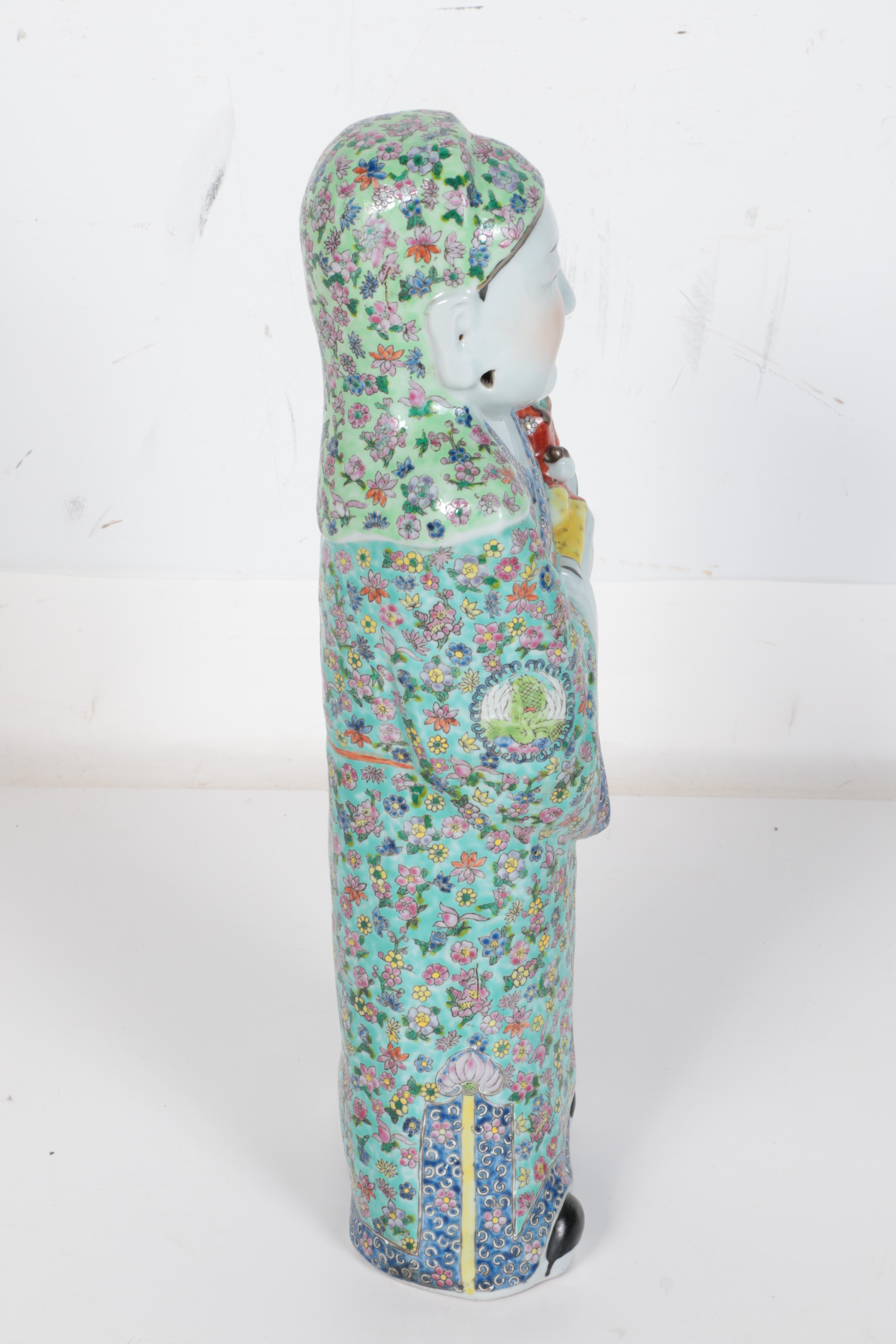 Ceramic Chinese Figurine of the God of Status