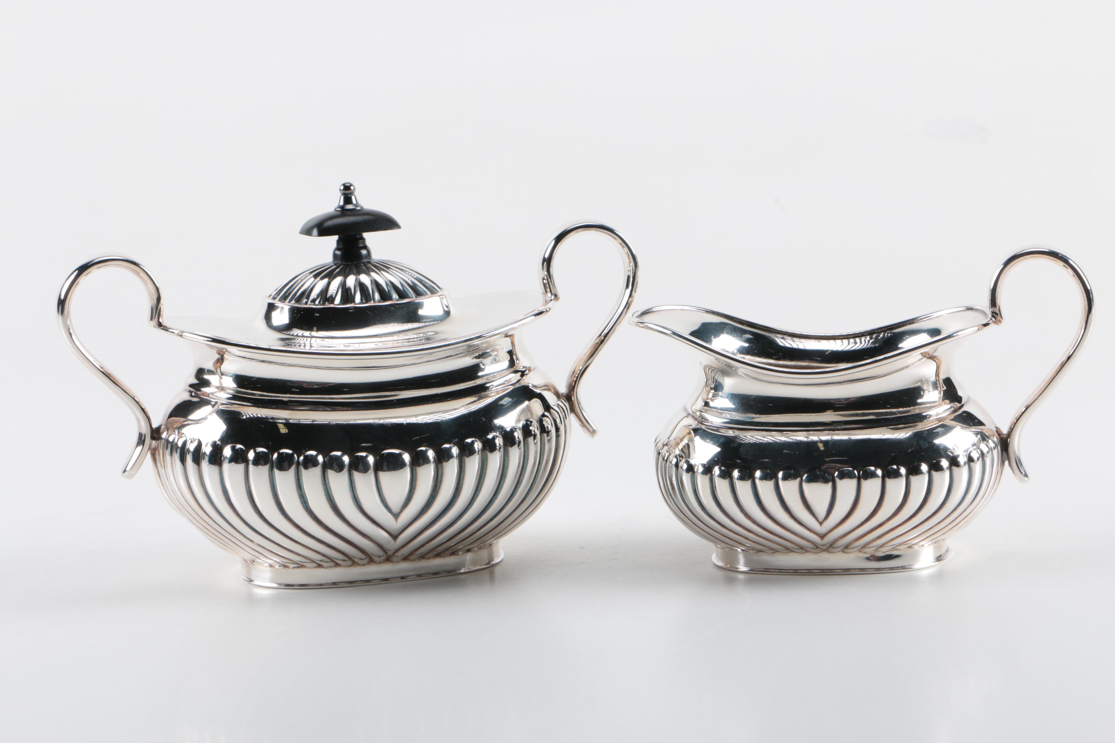 English Silver Plate Tea and Coffee Service