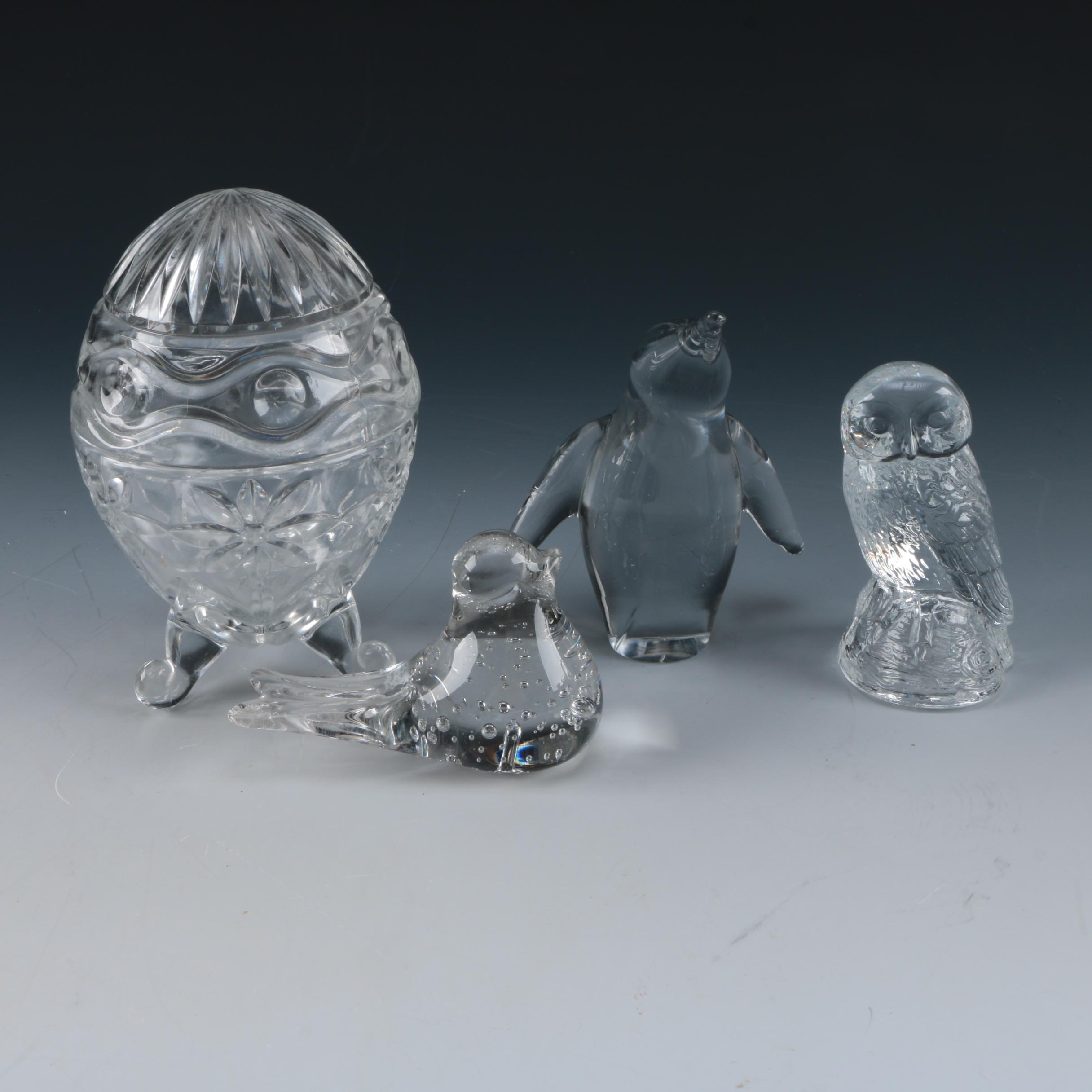 Crystal Bird Figurines