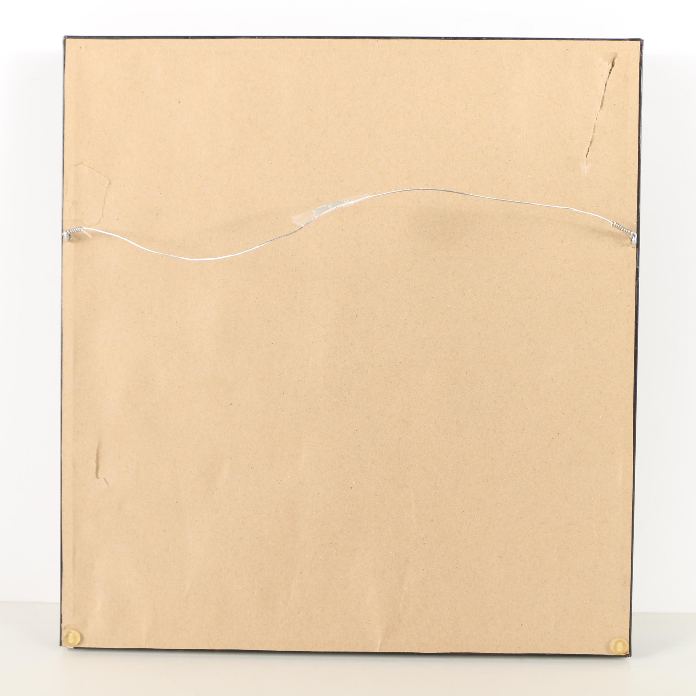 Chinese Silk Embroidery Panel of Flowers with a Butterfly