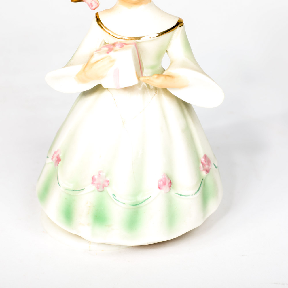 Pair of Vintage Schmid Ceramic Figurine Music Boxes