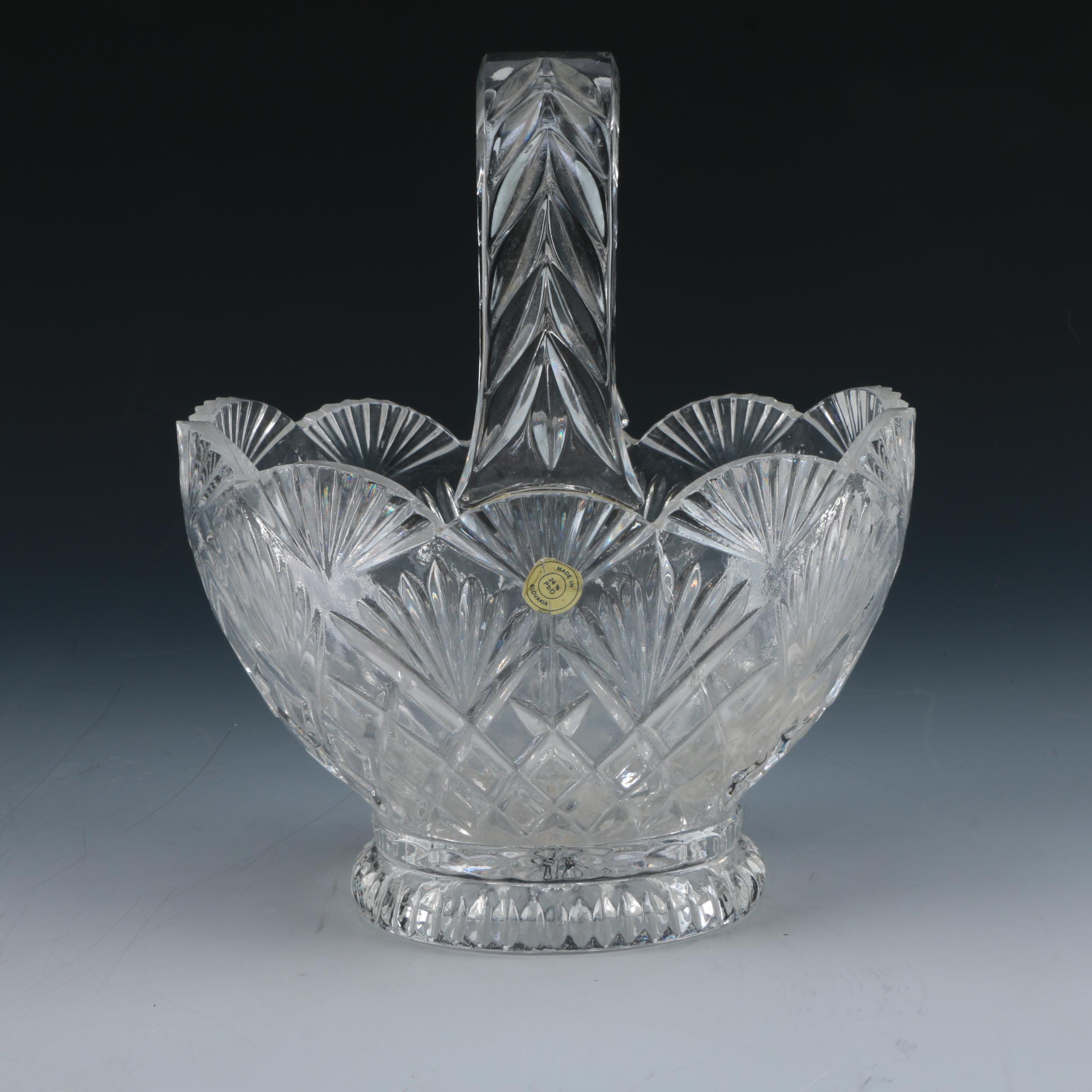 Lead Crystal Basket