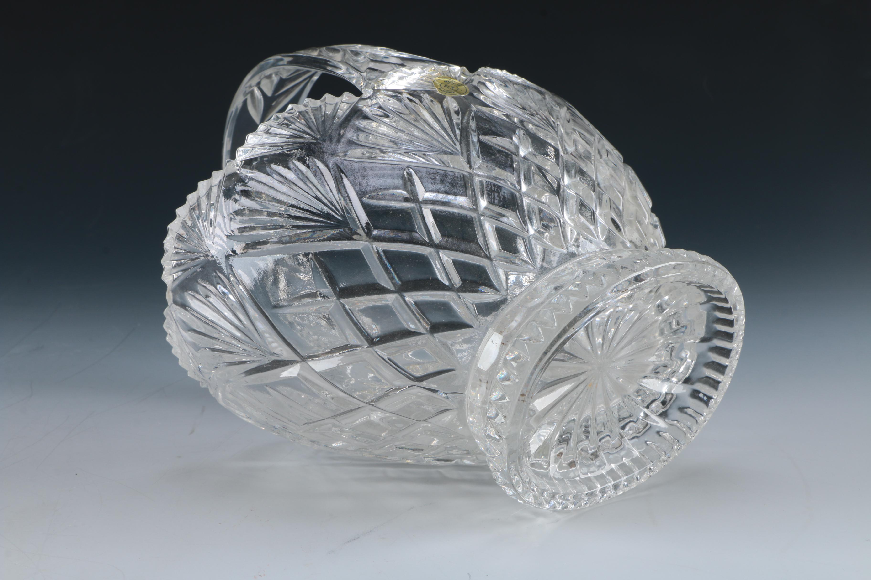 Lead Crystal Basket