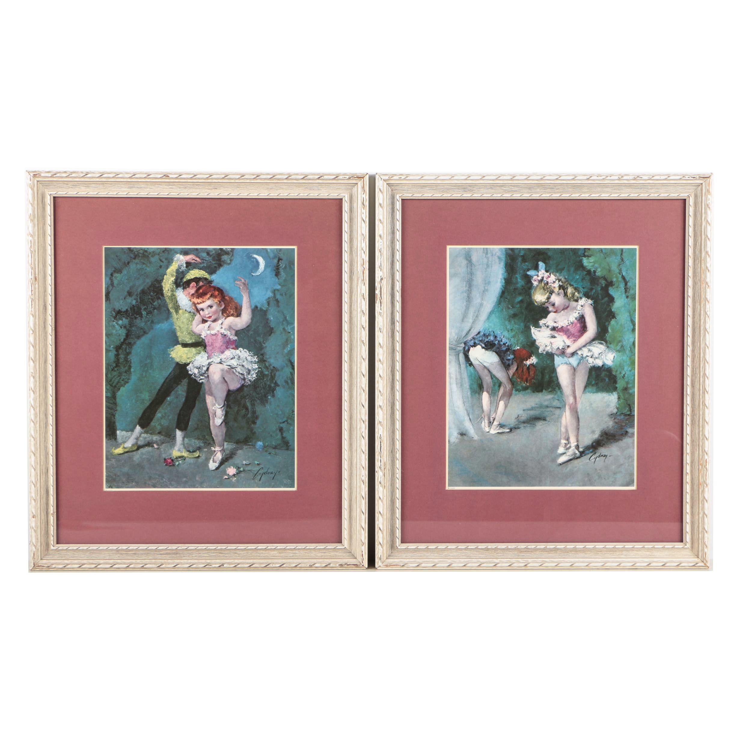 Offset Lithographs After Cydney Grossman of Young Dancers