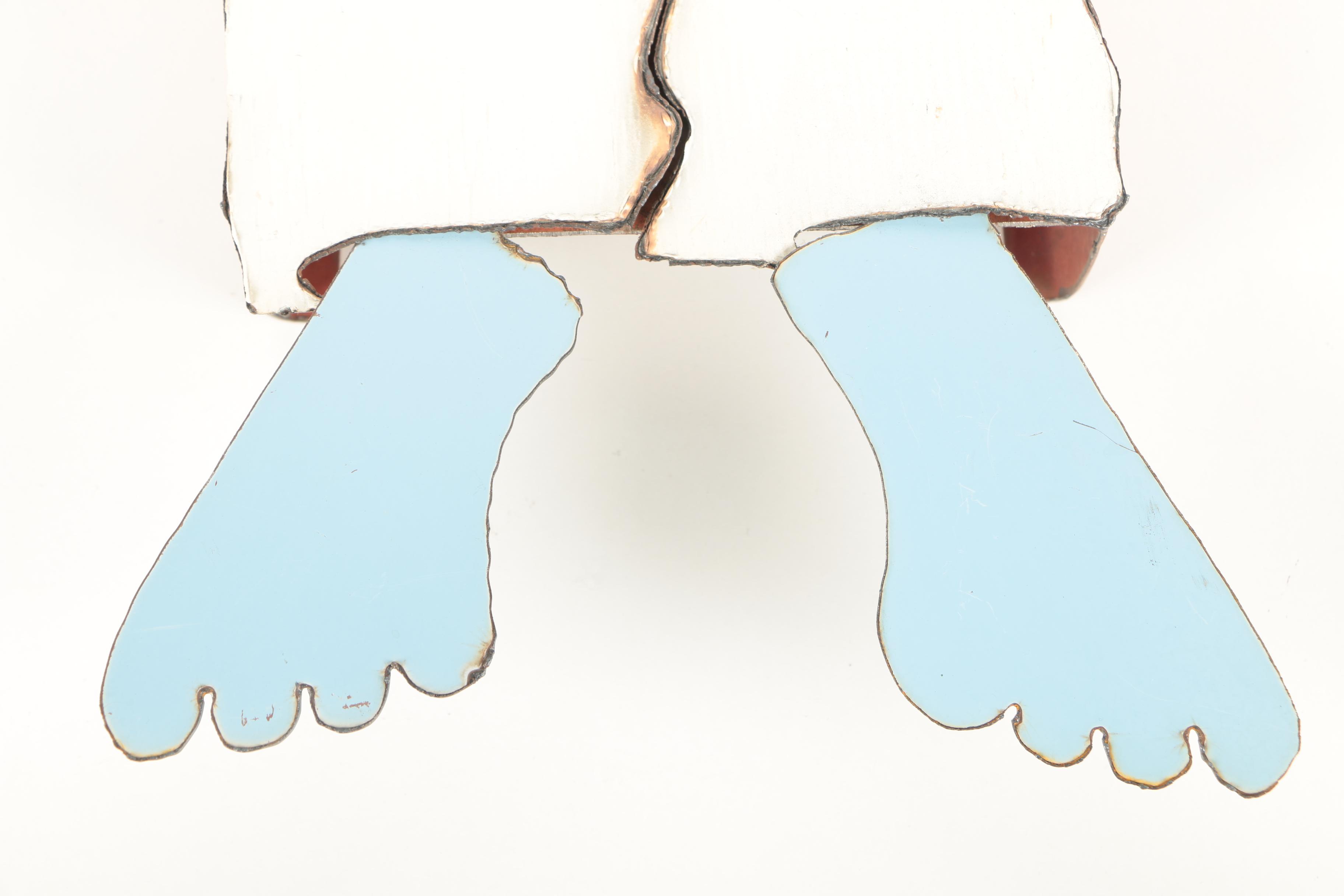 Katz Original Metal Sculpture "Our Lady Of The Captive Heart"