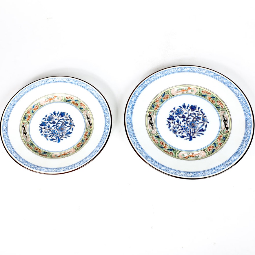 Vintage Limoges Puiforcat "Kan Lou" Porcelain Plates