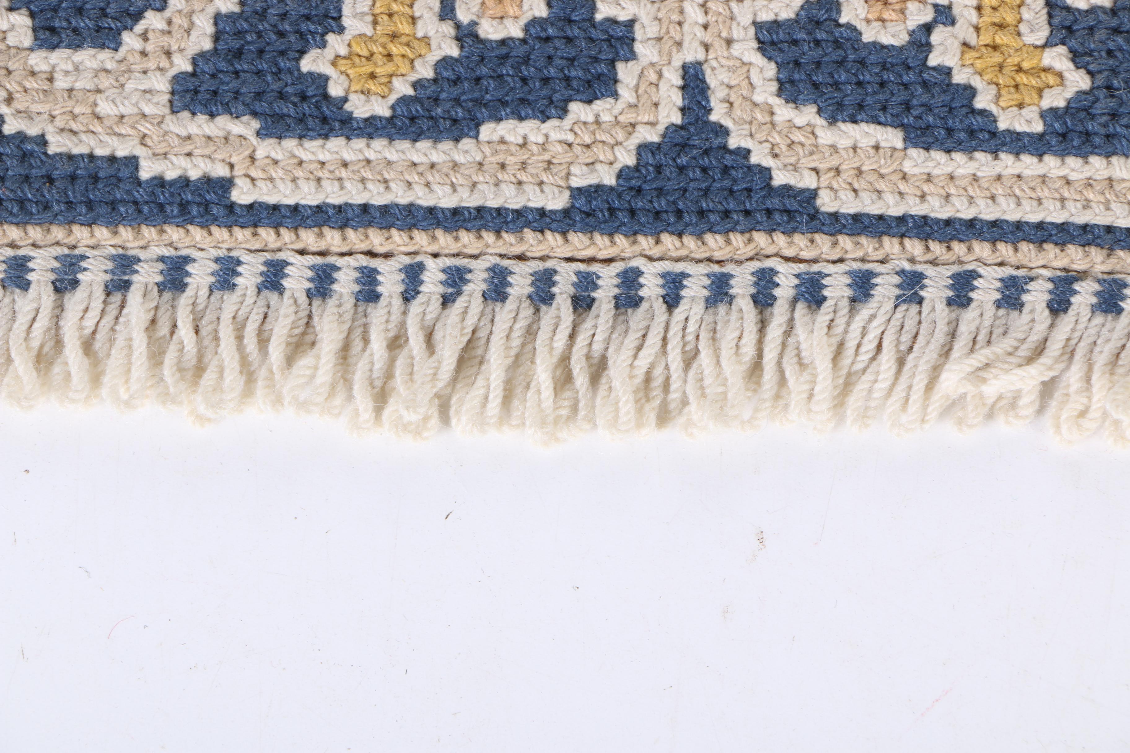 Hand-Woven Floral Area Rug