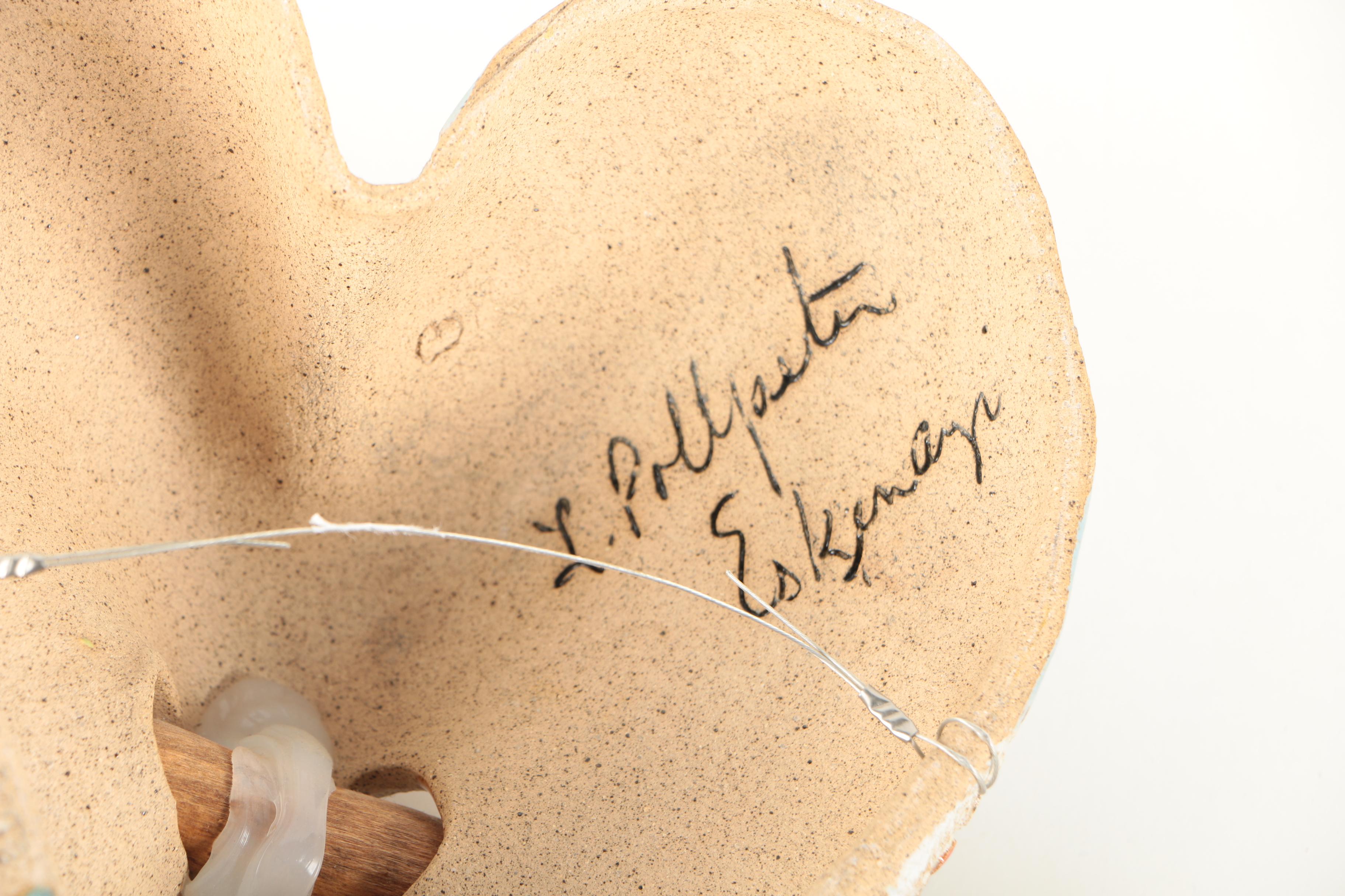 L. Pollpeter Eskenazi Original Ceramic Pierced Heart