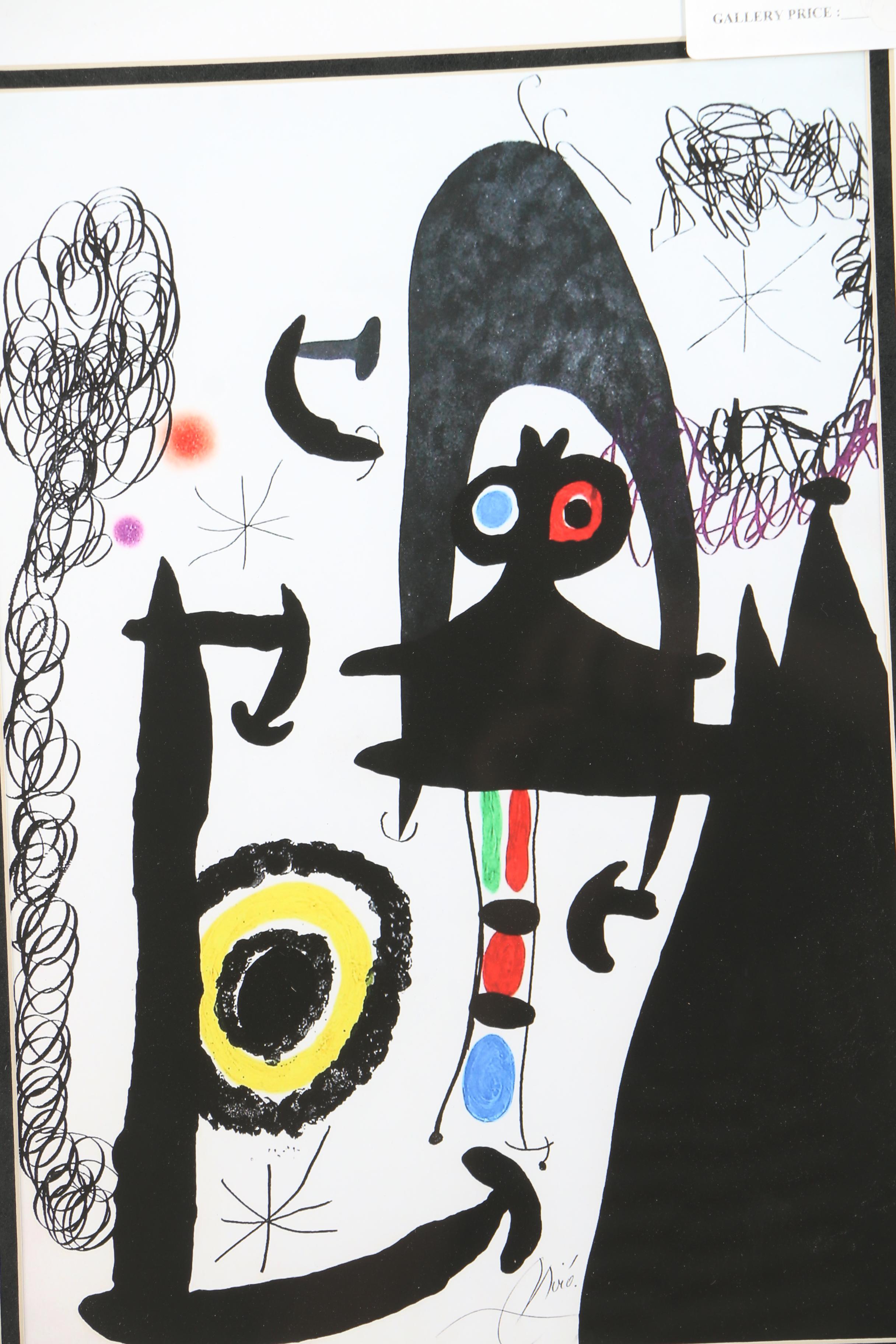 Gicleé After Joan Miró "Escalade Vers La Lune "