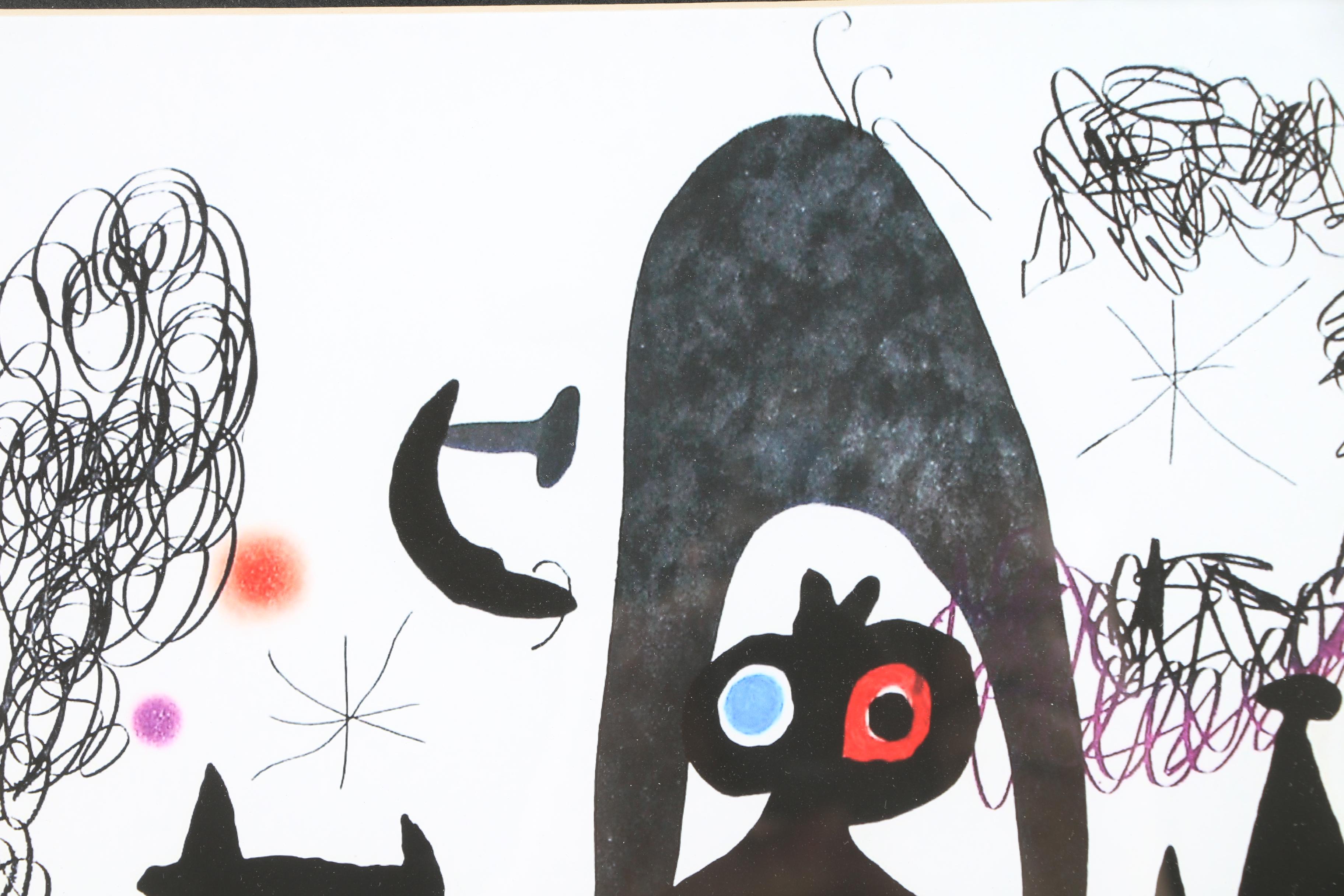 Gicleé After Joan Miró "Escalade Vers La Lune "