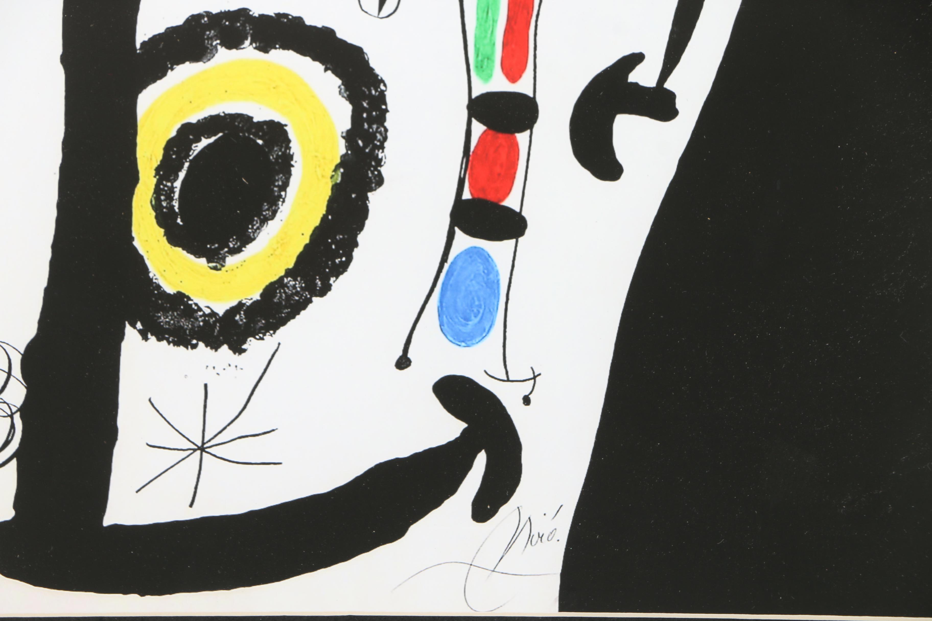 Gicleé After Joan Miró "Escalade Vers La Lune "