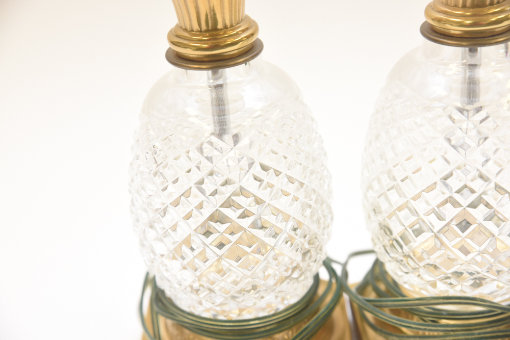 Pair of Waterford Crystal "Hospitality" Table Lamps