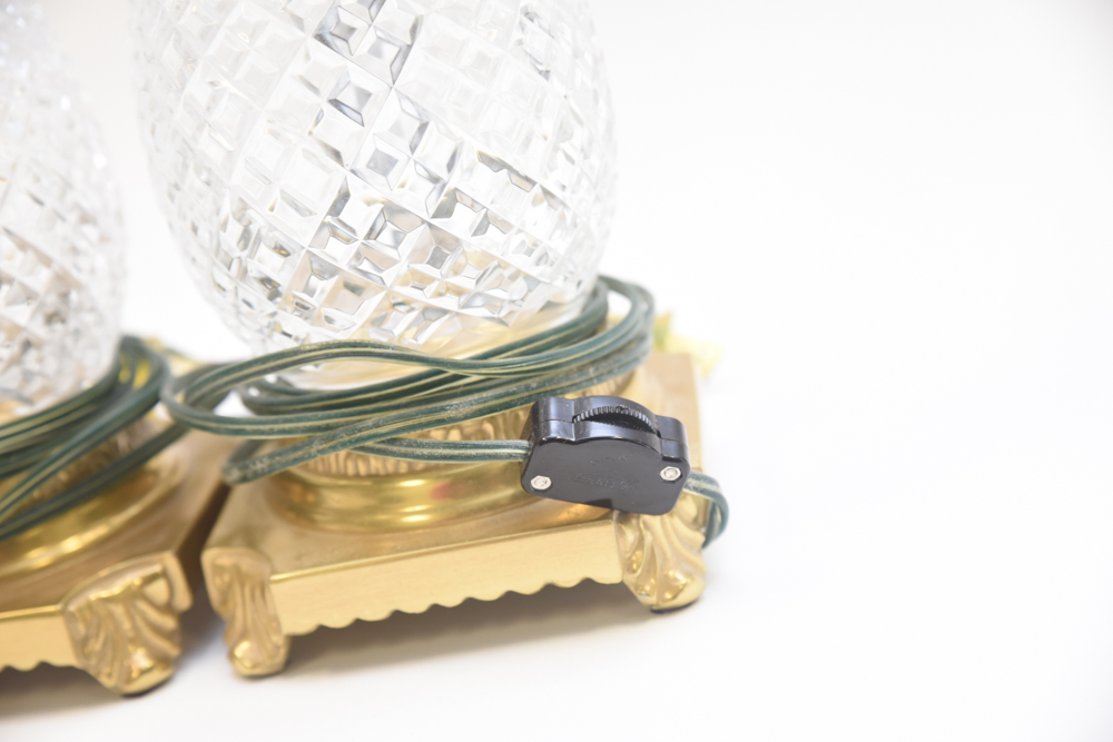 Pair of Waterford Crystal "Hospitality" Table Lamps