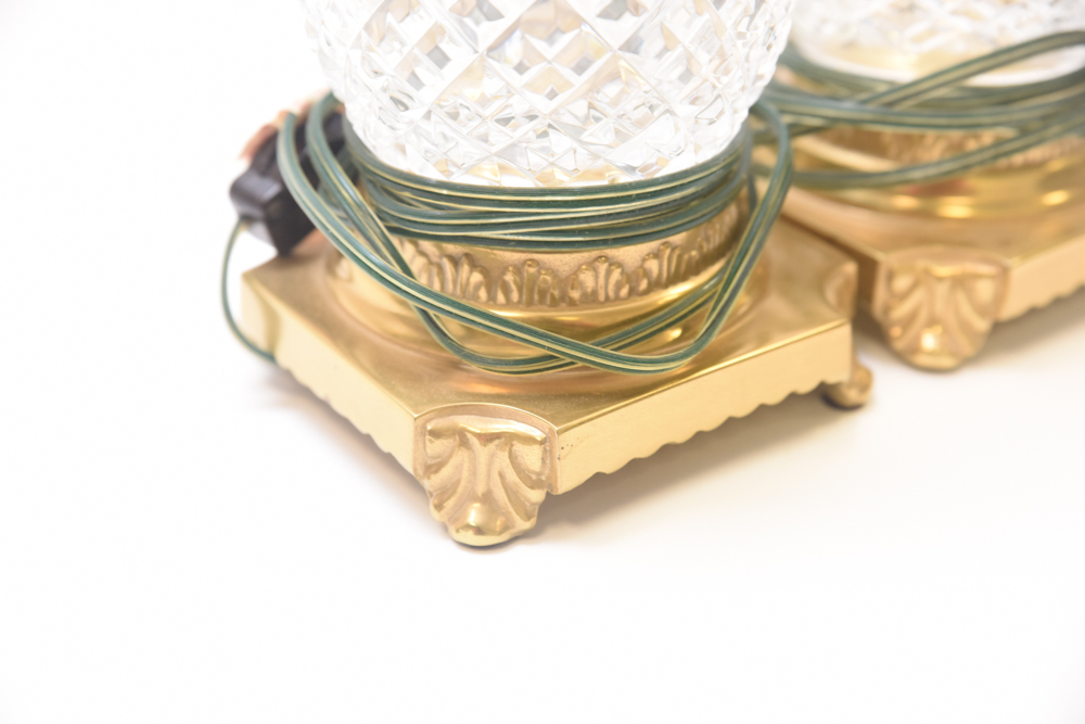 Pair of Waterford Crystal "Hospitality" Table Lamps