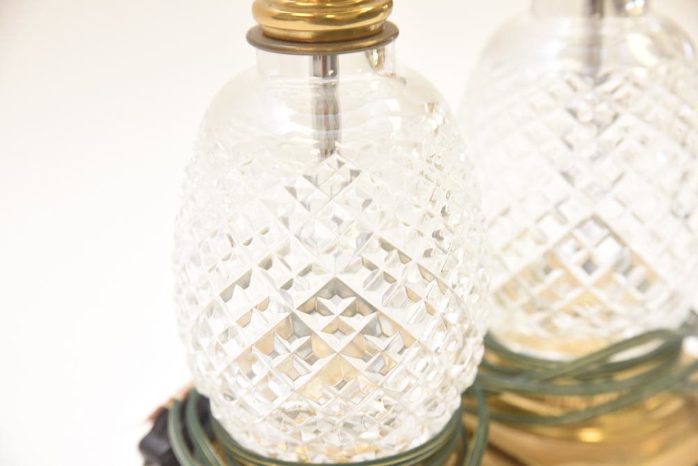 Pair of Waterford Crystal "Hospitality" Table Lamps