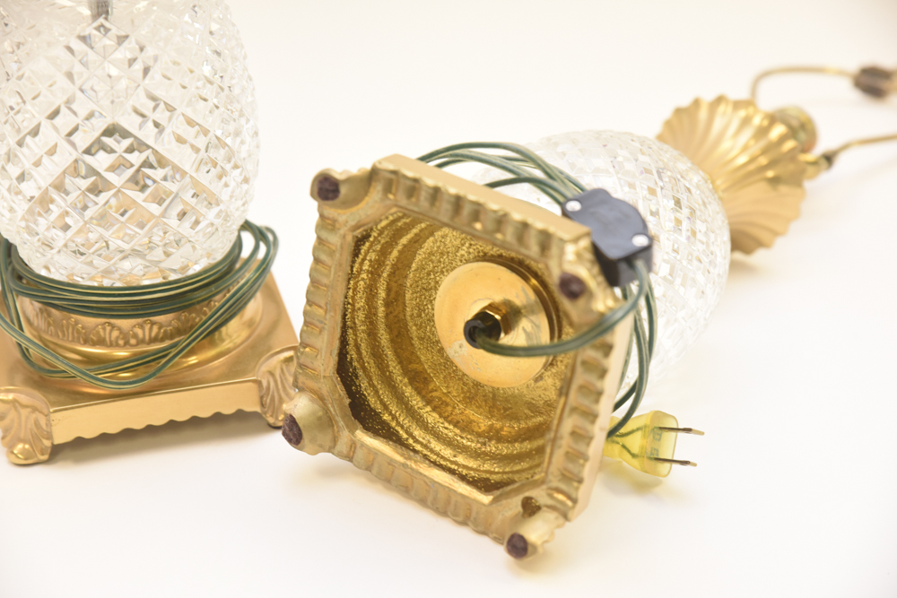 Pair of Waterford Crystal "Hospitality" Table Lamps
