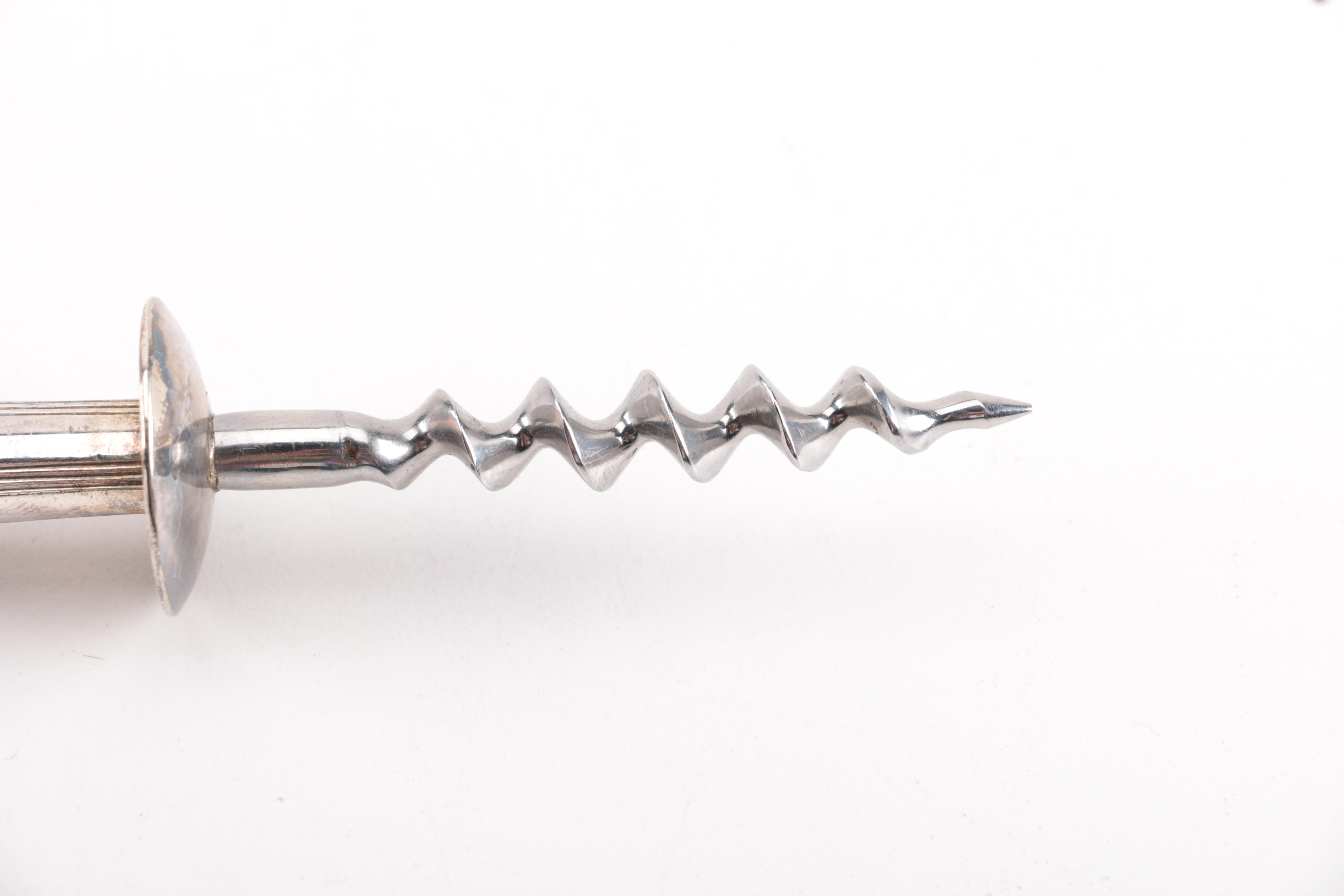 Prata Wolff Brazilian Silver Plate Corkscrew Set