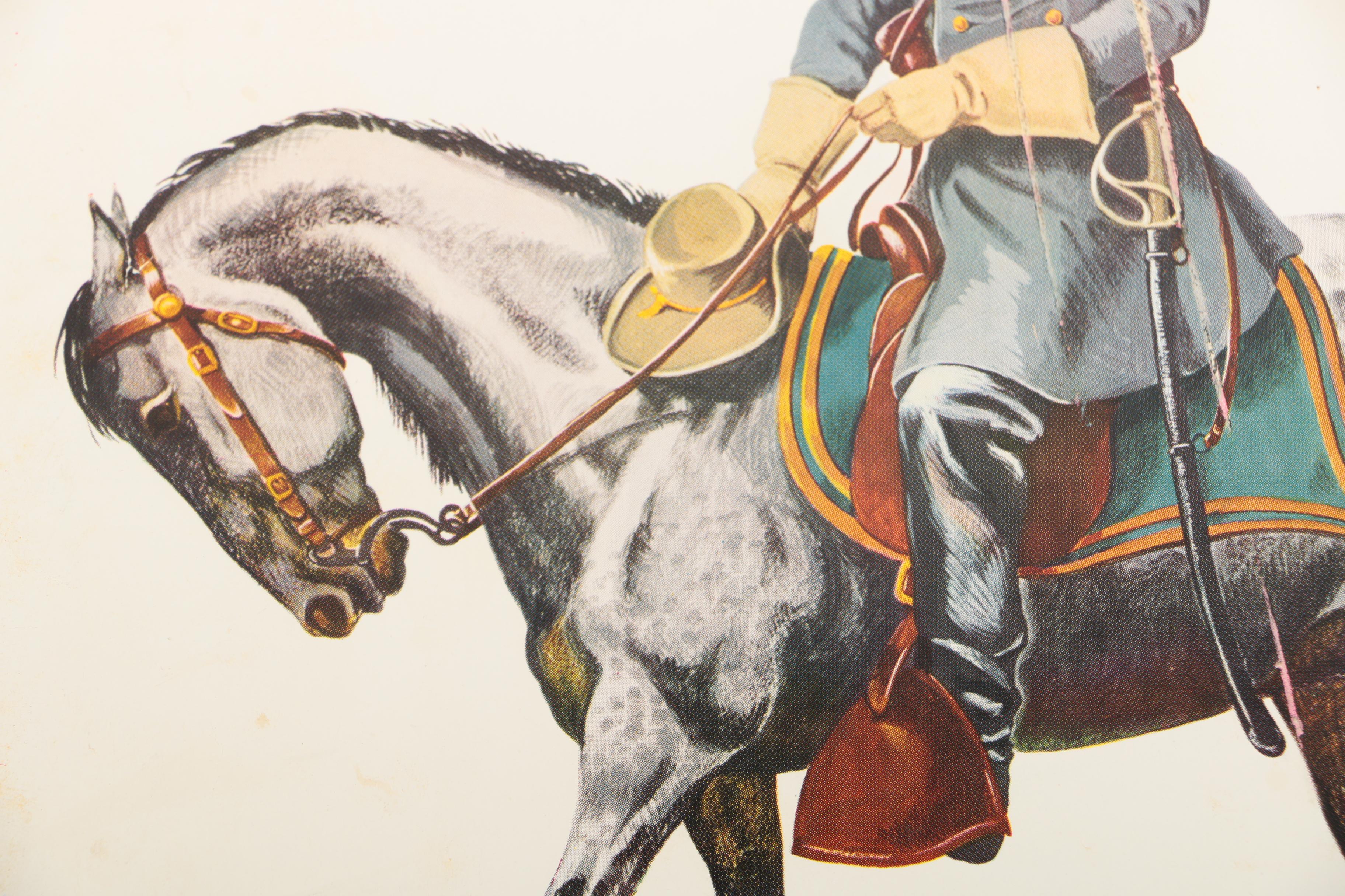 Offset Lithograph After William Moyers Illustration of Robert E. Lee