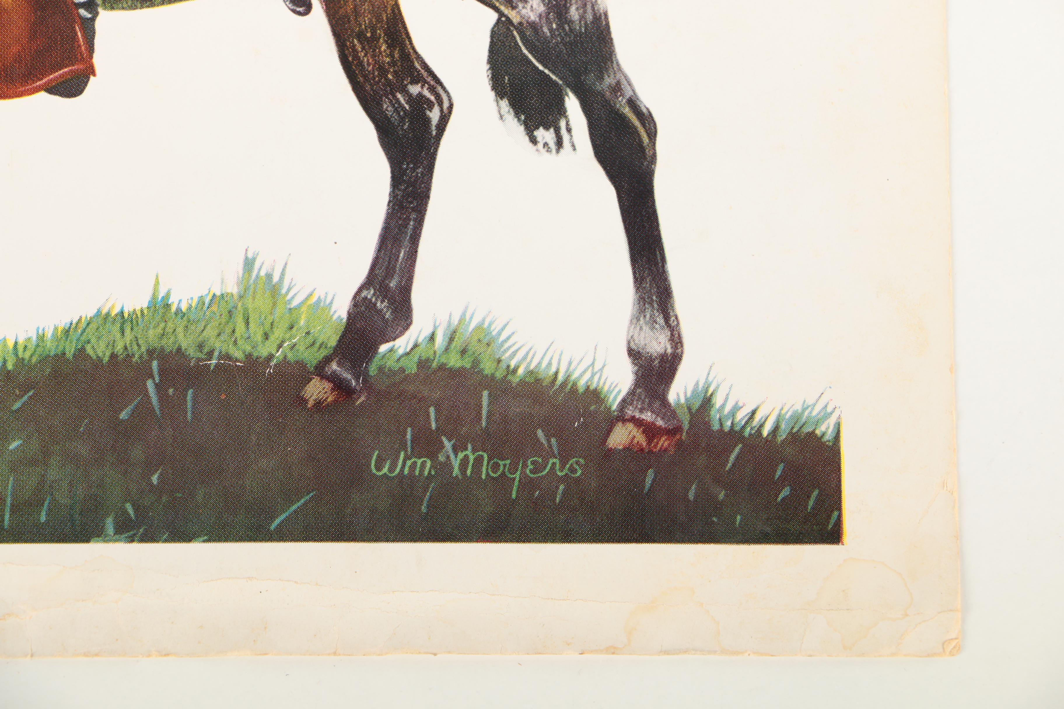 Offset Lithograph After William Moyers Illustration of Robert E. Lee