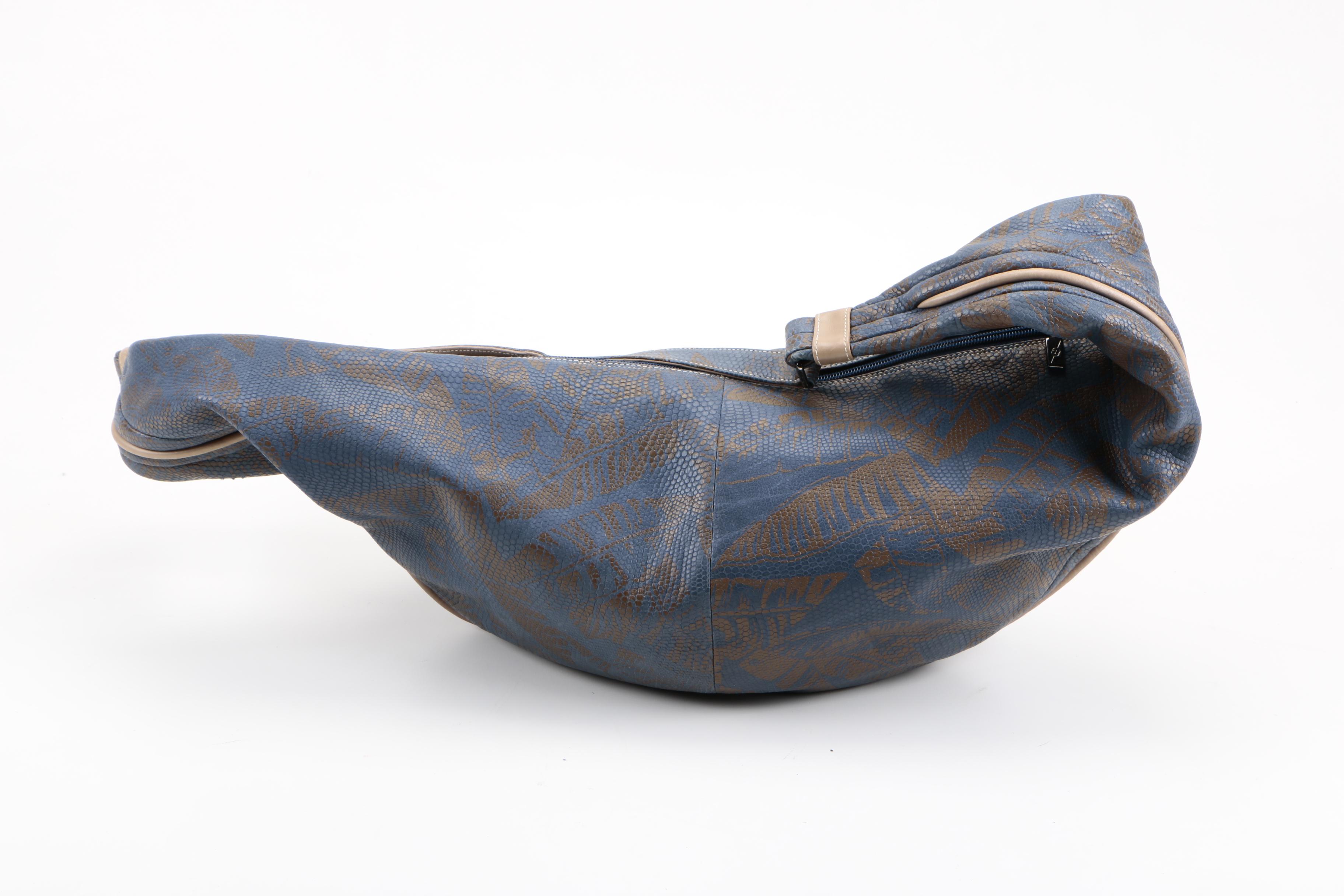 Gucci Embossed Leather Hobo Sling Bag