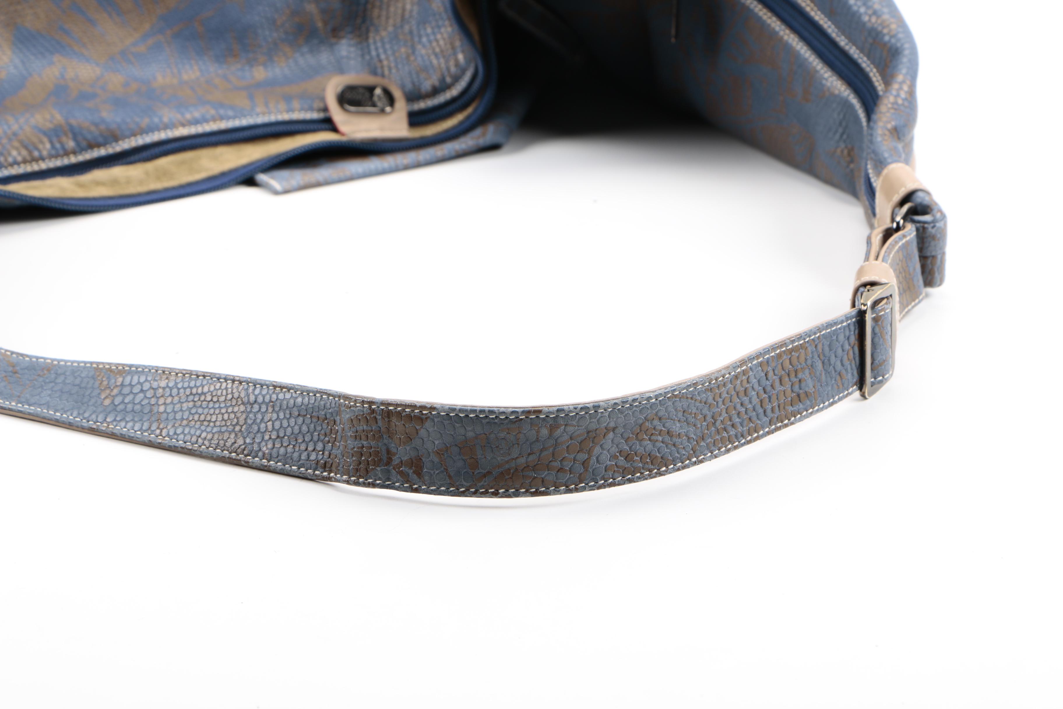 Gucci Embossed Leather Hobo Sling Bag