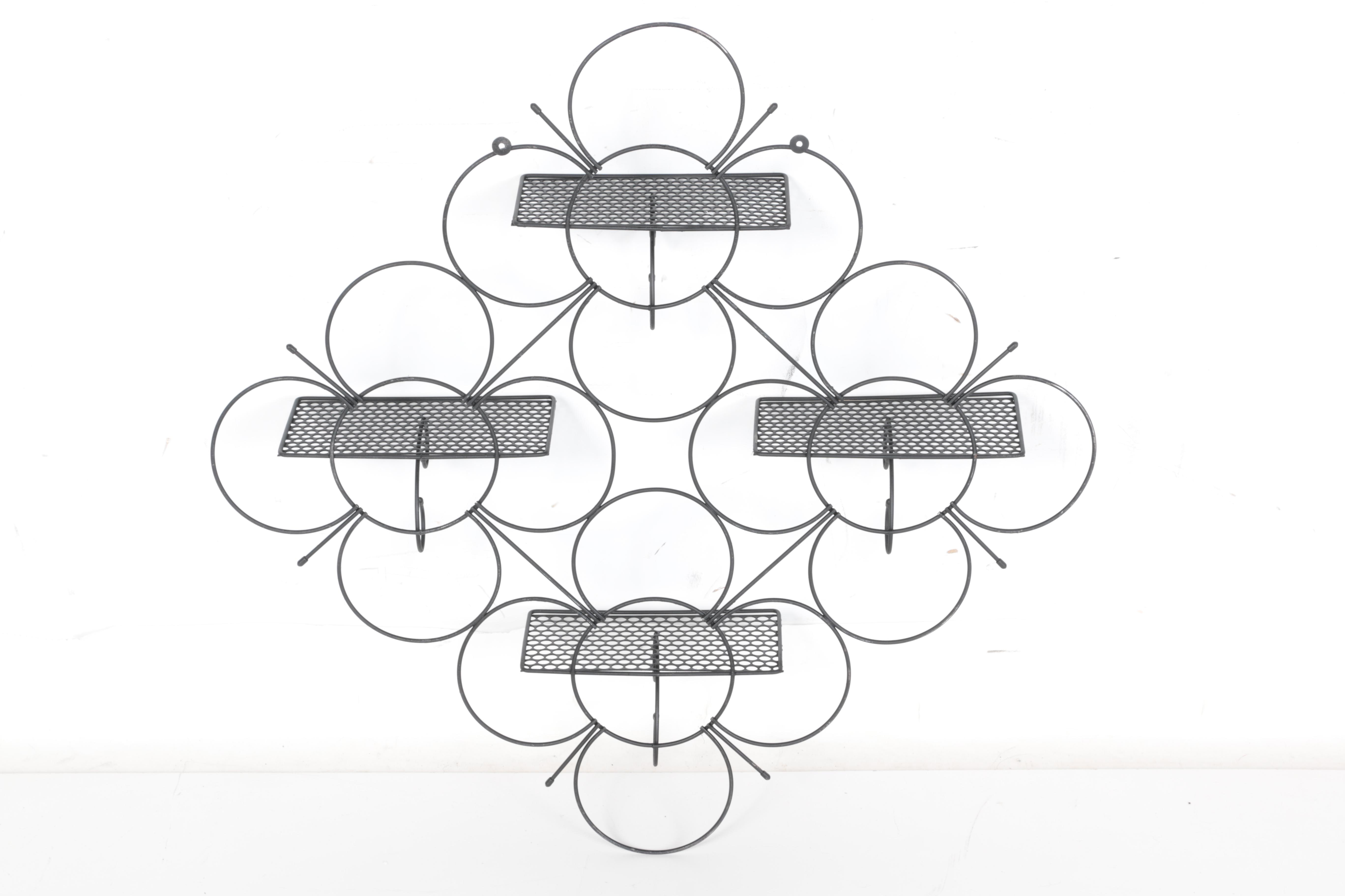 Decorative Metal Wall Hangings with Shelves